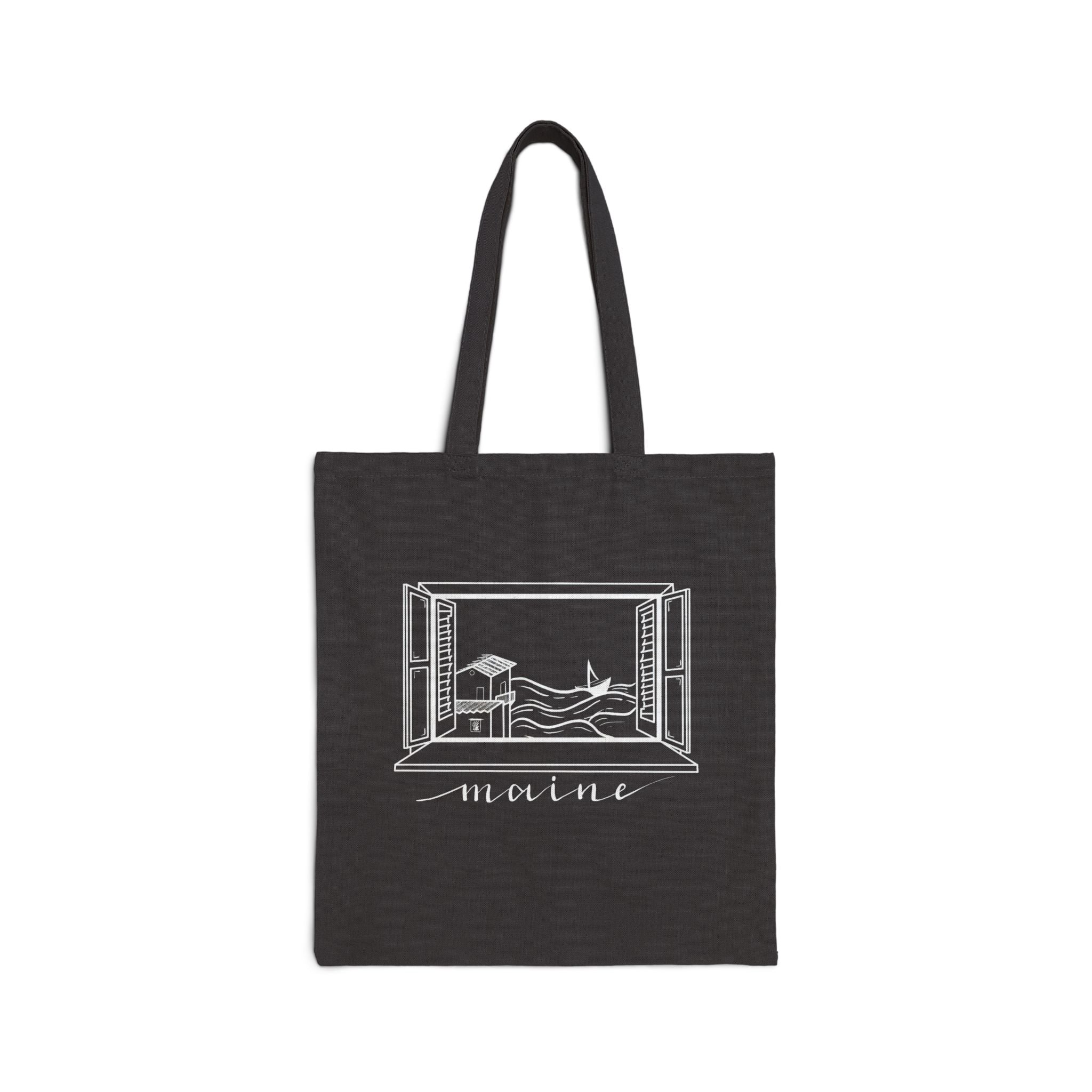 Window of Maine New England Tote Original Hand Drawn Bag
