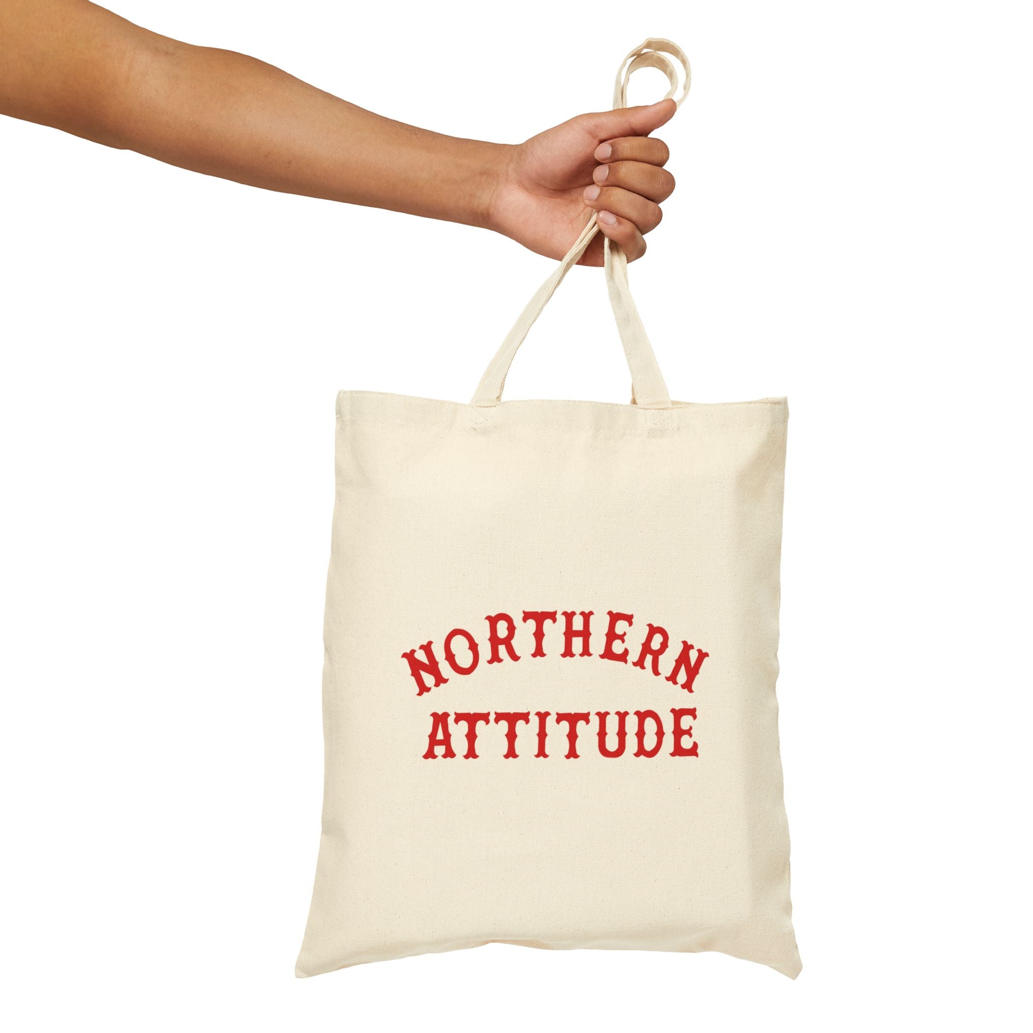 A New Englander's Northern Attitude Tote Original Hand Drawn Bag