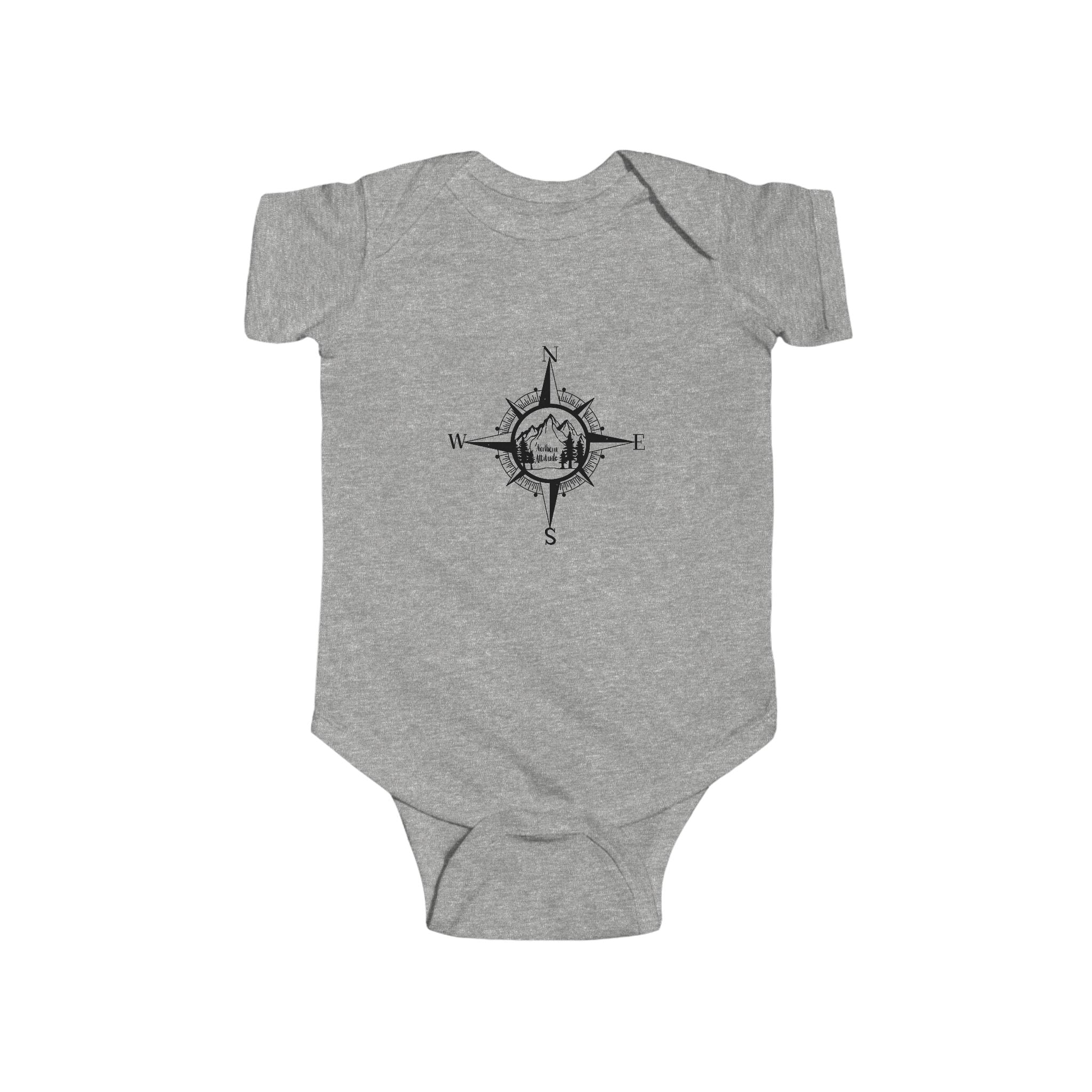 Northern Attitude Compass Rose Original Hand Drawn Onesie