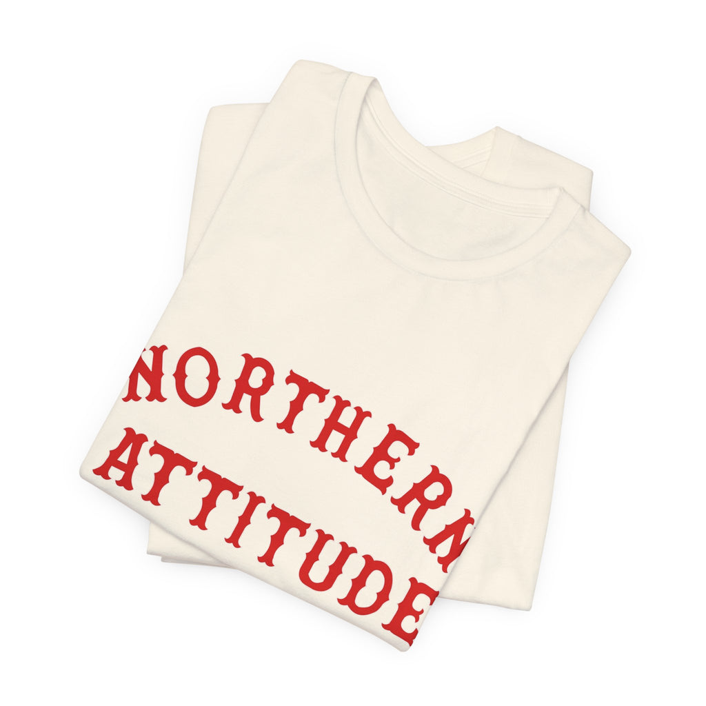 Northerners Attitude - I'm Mean Because I Grew Up in New England Funny Humor Tshirt Original Hand Drawn Tee
