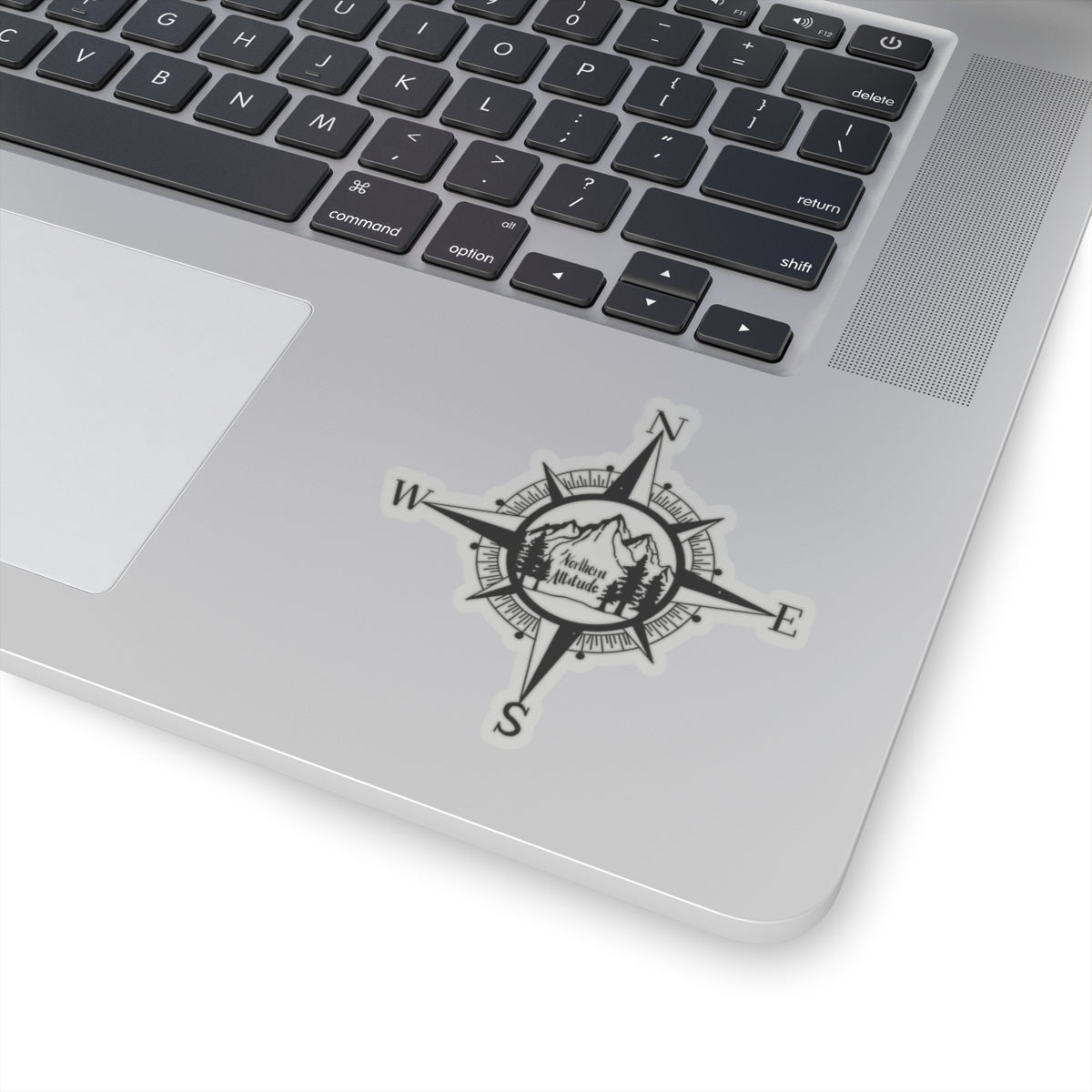 Northern Attitude Compass Rose Music Sticker Original Hand Drawn Decal
