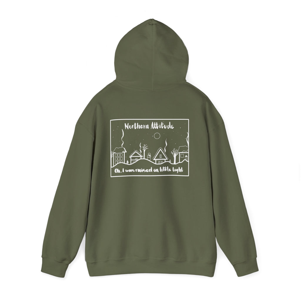 Northern Attitude New England Funny Humor Hoodie Original Hand Drawn Sweatshirt