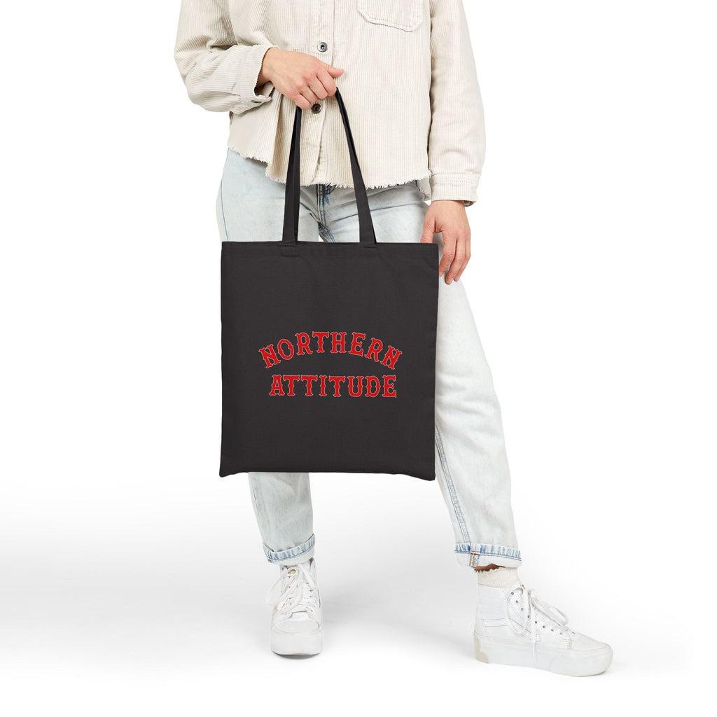 A New Englander's Northern Attitude Tote Original Hand Drawn Bag