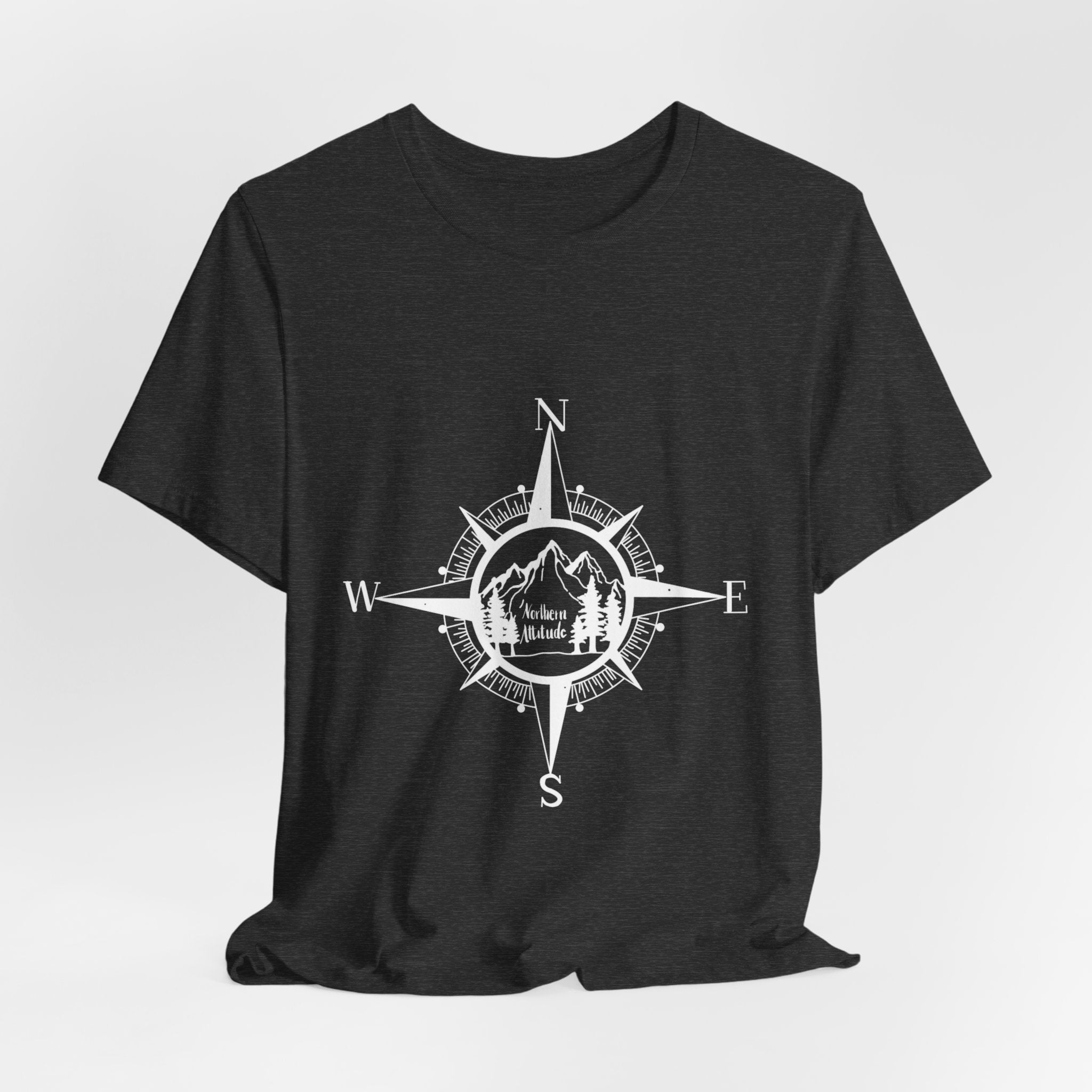 Northern Attitude Compass Rose Music Tee Original Hand Drawn Tshirt