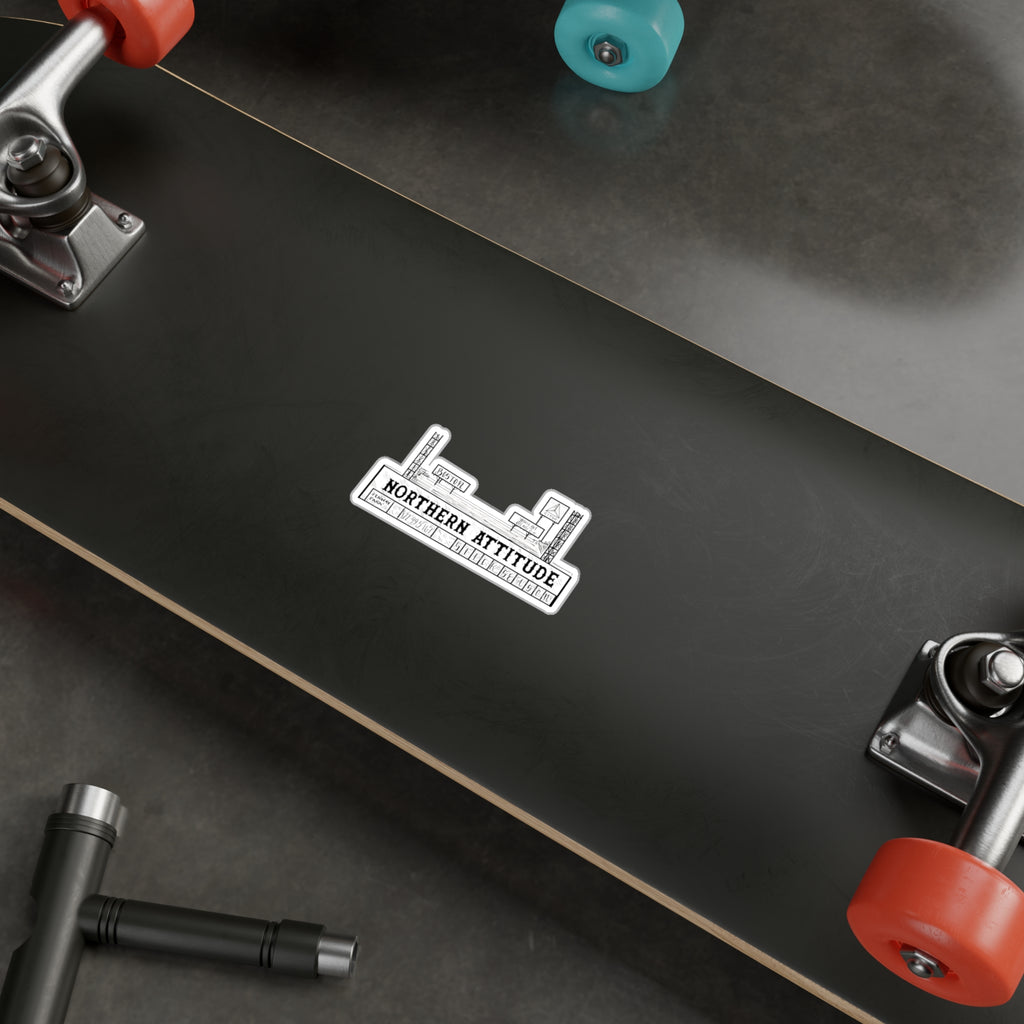 A Northerner's Attitude, The Green Monster, New England Pride Sticker Original Hand Drawn Decal