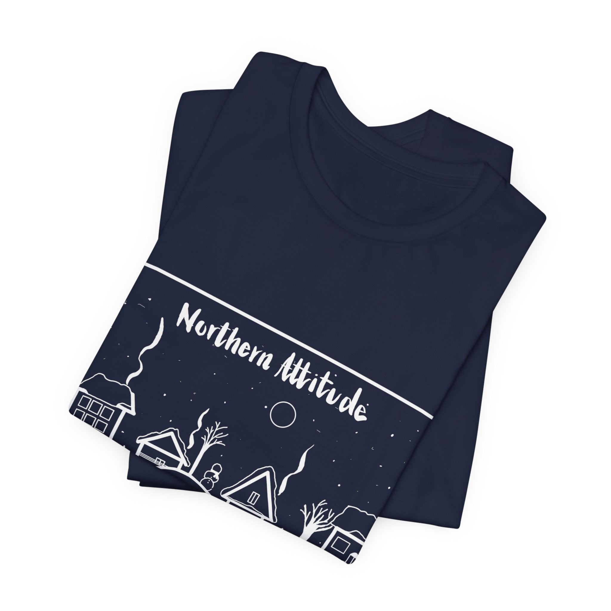 EXPRESS SHIPPING Northern Attitude, NE Inspired Tee Original Hand Drawn Tshirt