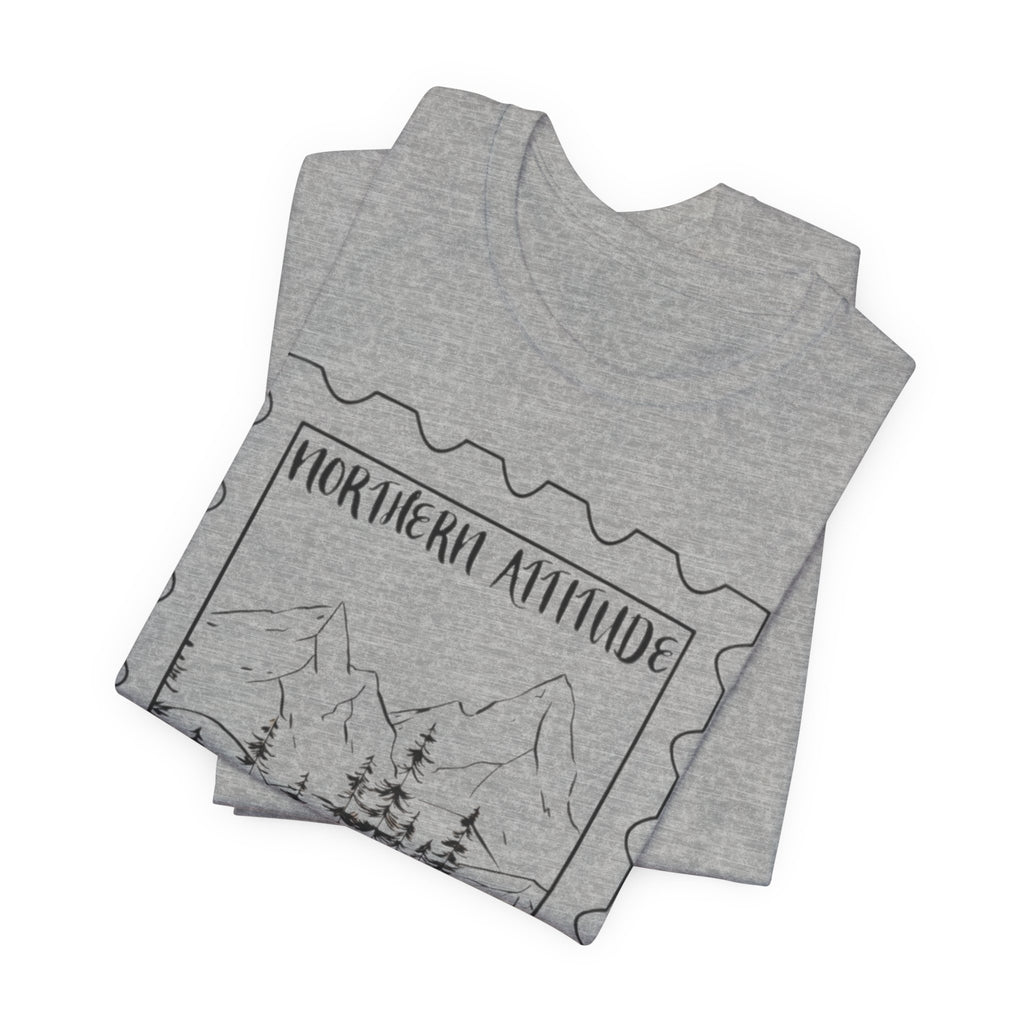 New England Northern Attitude Stamp Merch Unisex Tshirt Original Hand Drawn Tee