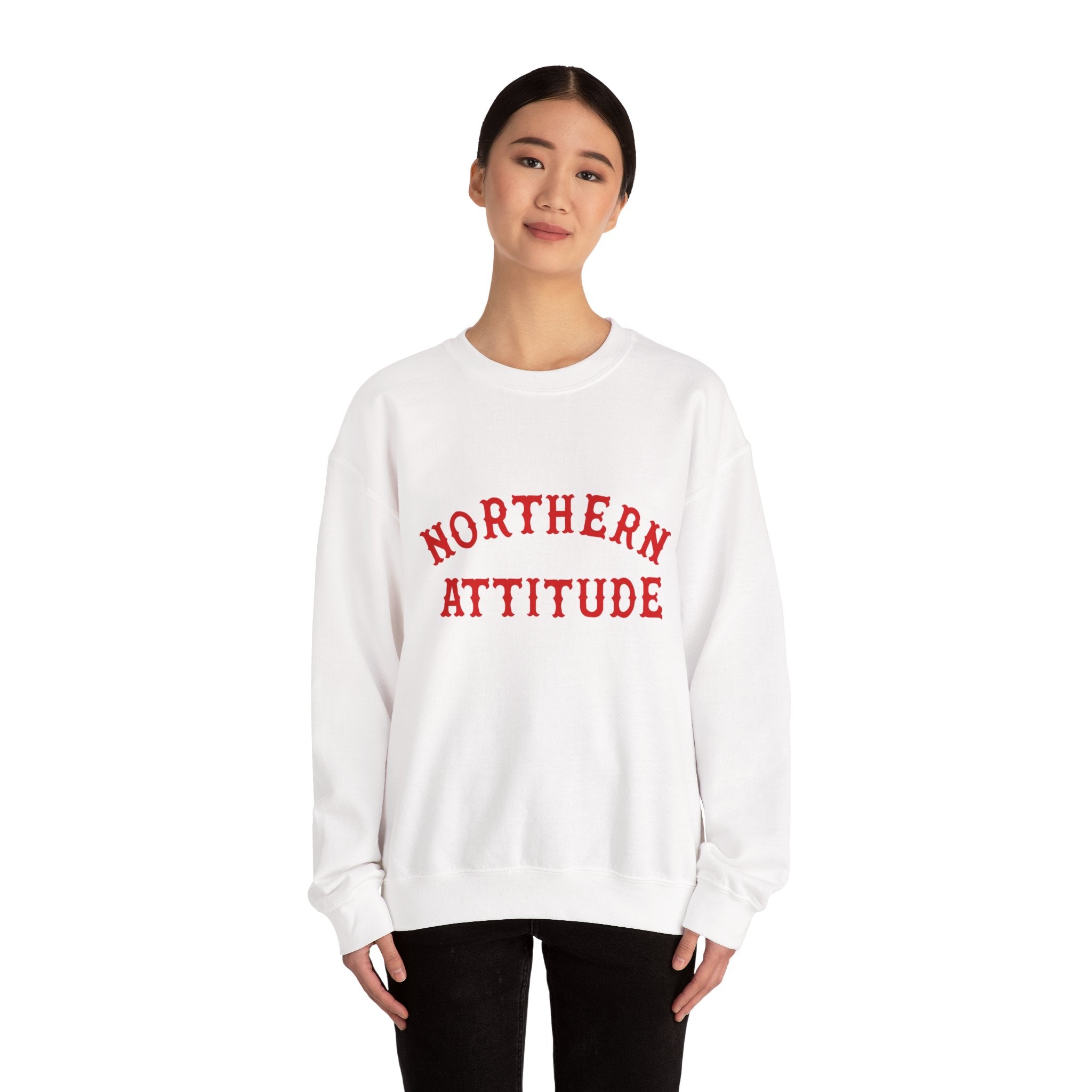Northerner's Attitude New England Funny Humor Crewneck Original Hand Drawn Sweatshirt