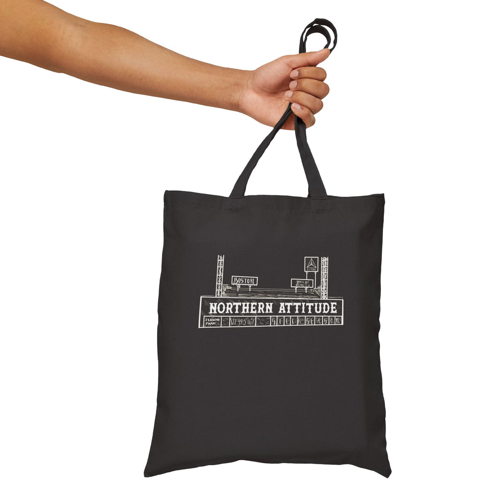 A Northerner's Attitude, The Green Monster, New England Pride Merch Bag Original Hand Drawn Tote