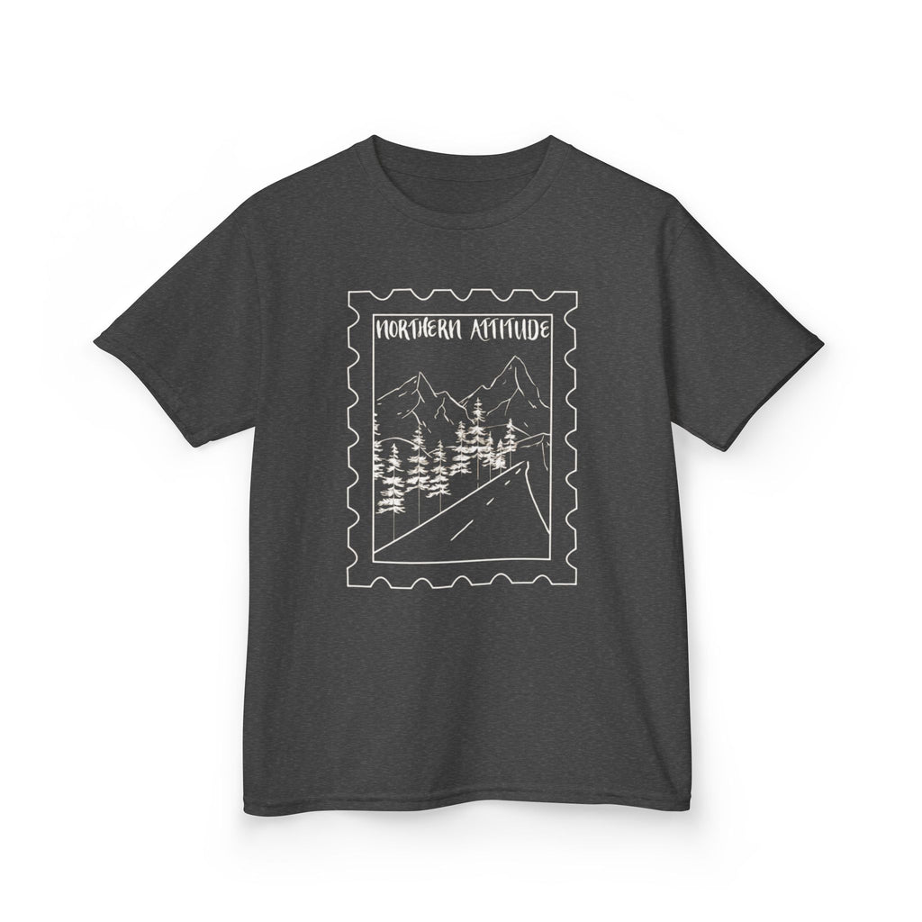 New England Northern Attitude Stamp Youth Tshirt Original Hand Drawn Tee