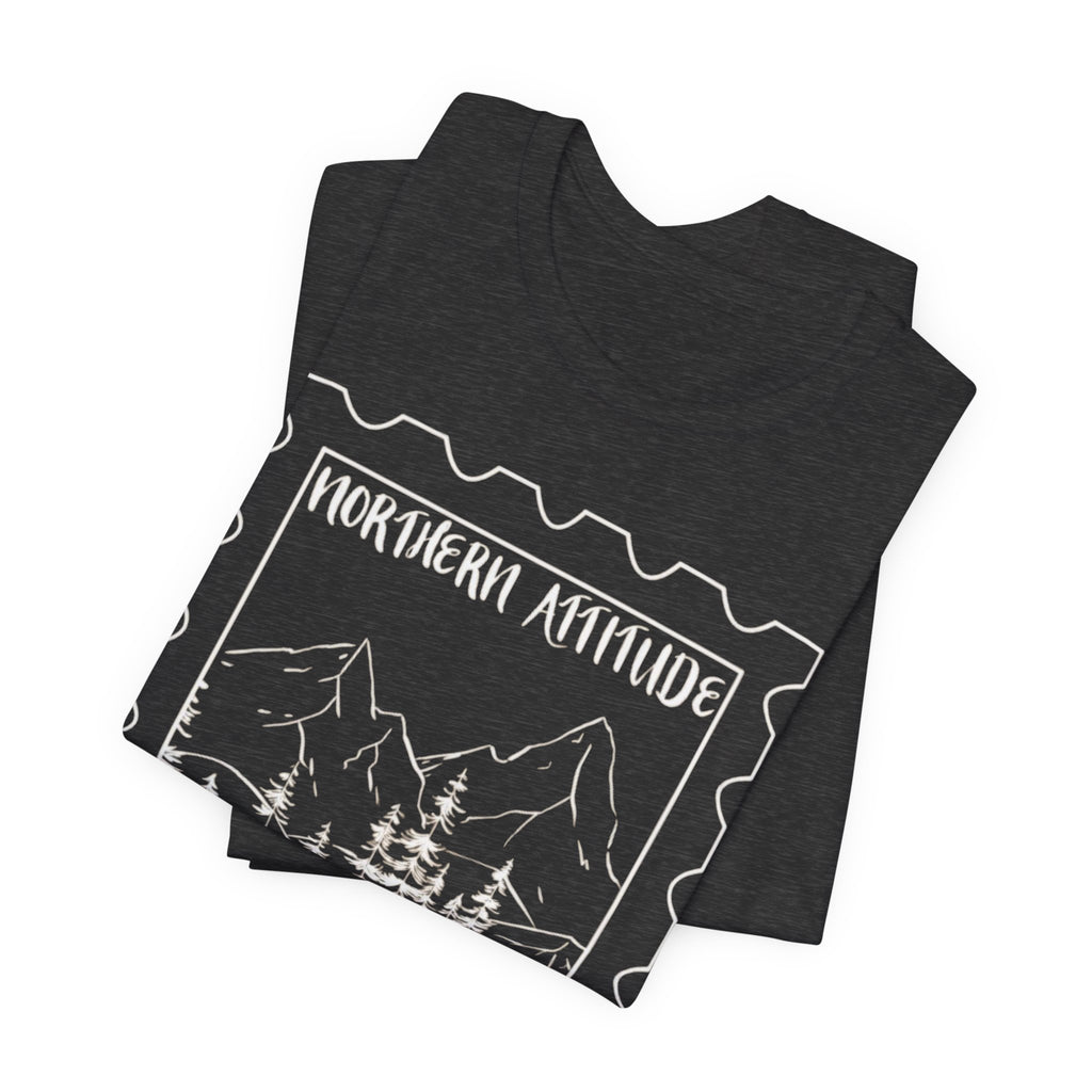 New England Northern Attitude Stamp Merch Unisex Tshirt Original Hand Drawn Tee
