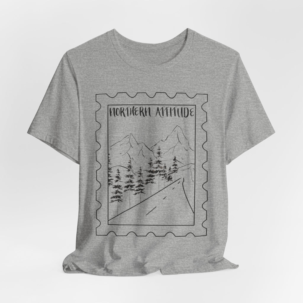 New England Northern Attitude Stamp Merch Unisex Tshirt Original Hand Drawn Tee