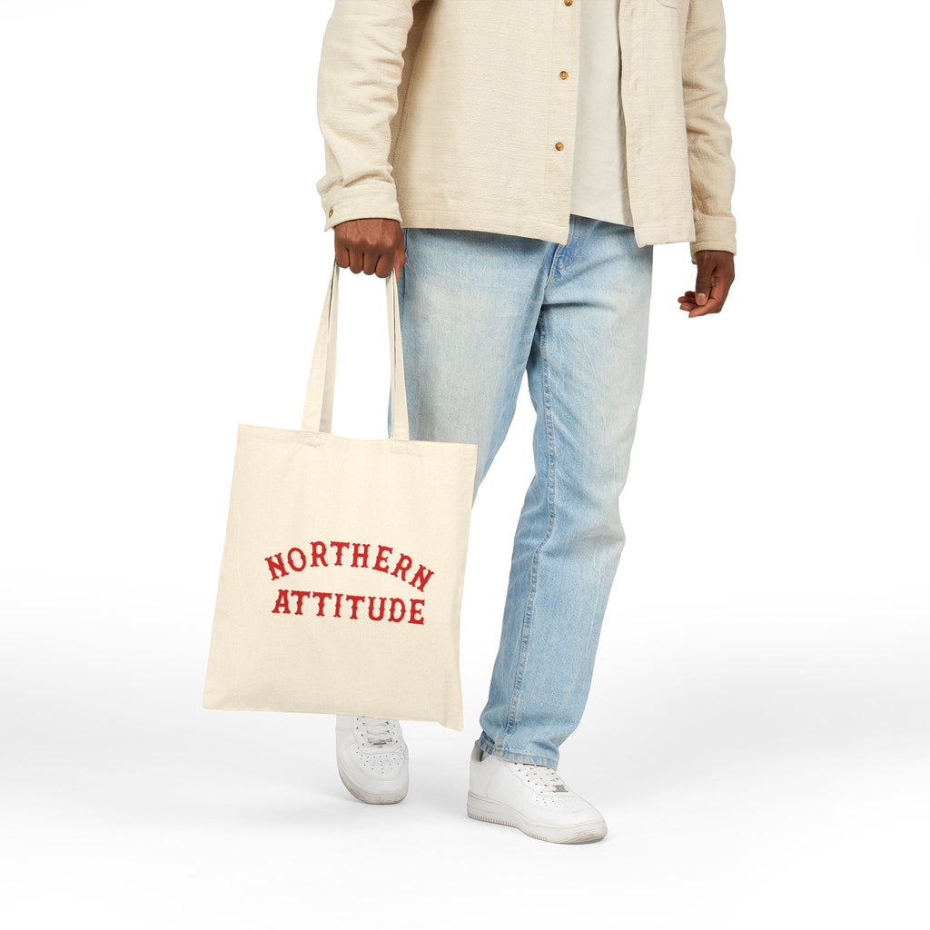 A New Englander's Northern Attitude Tote Original Hand Drawn Bag