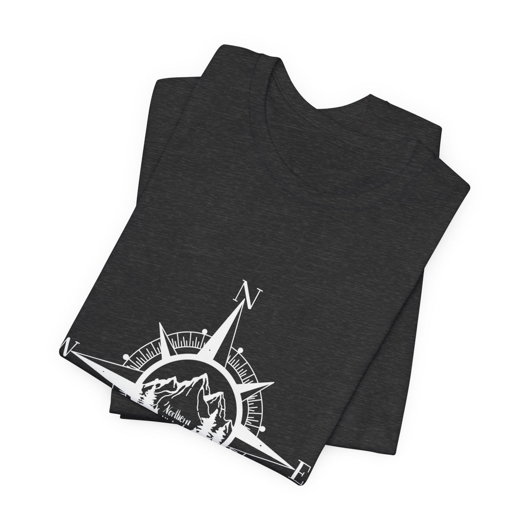 Northern Attitude Compass Rose Music Tee Original Hand Drawn Tshirt