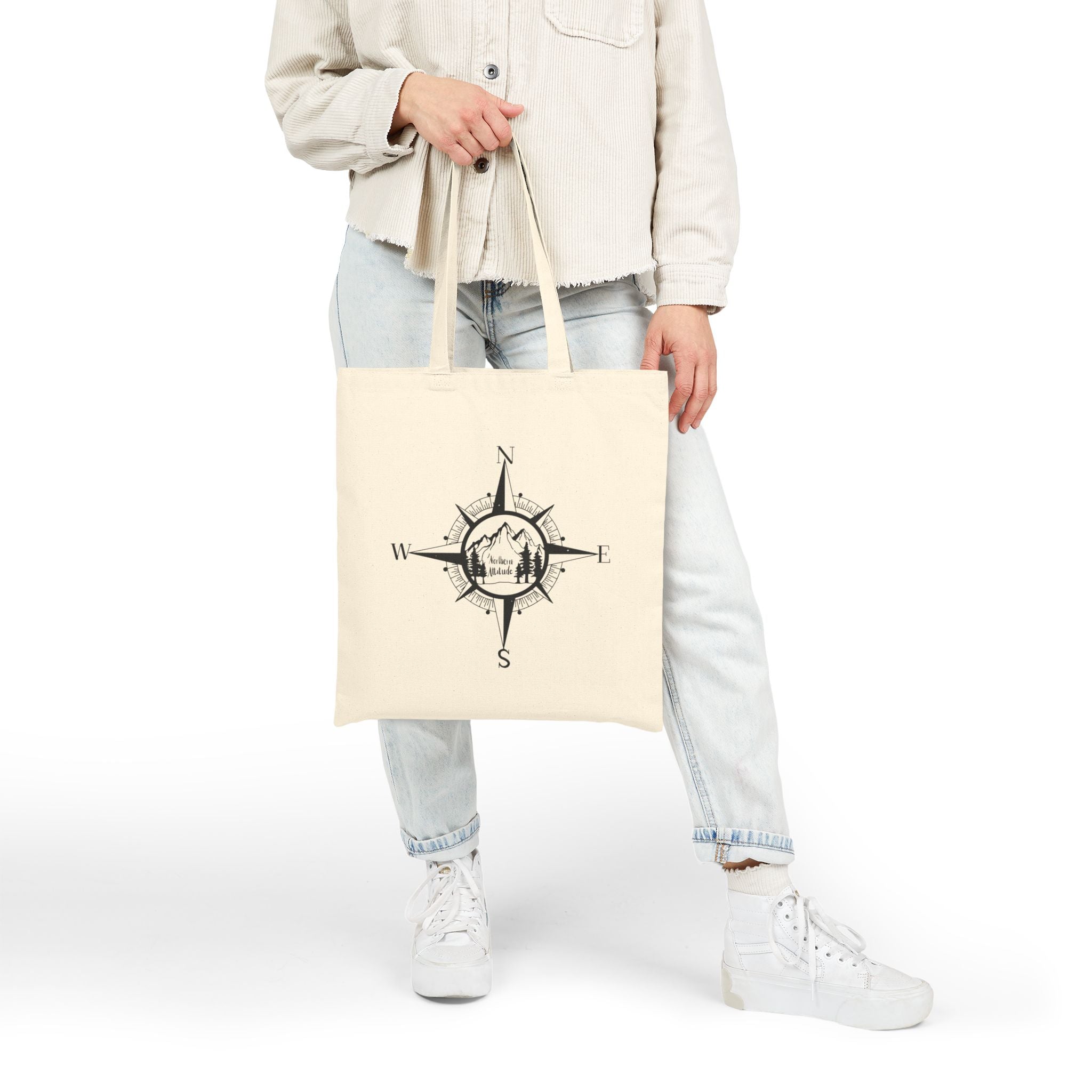 Northern Attitude Compass Rose Music Tote Original Hand Drawn Bag