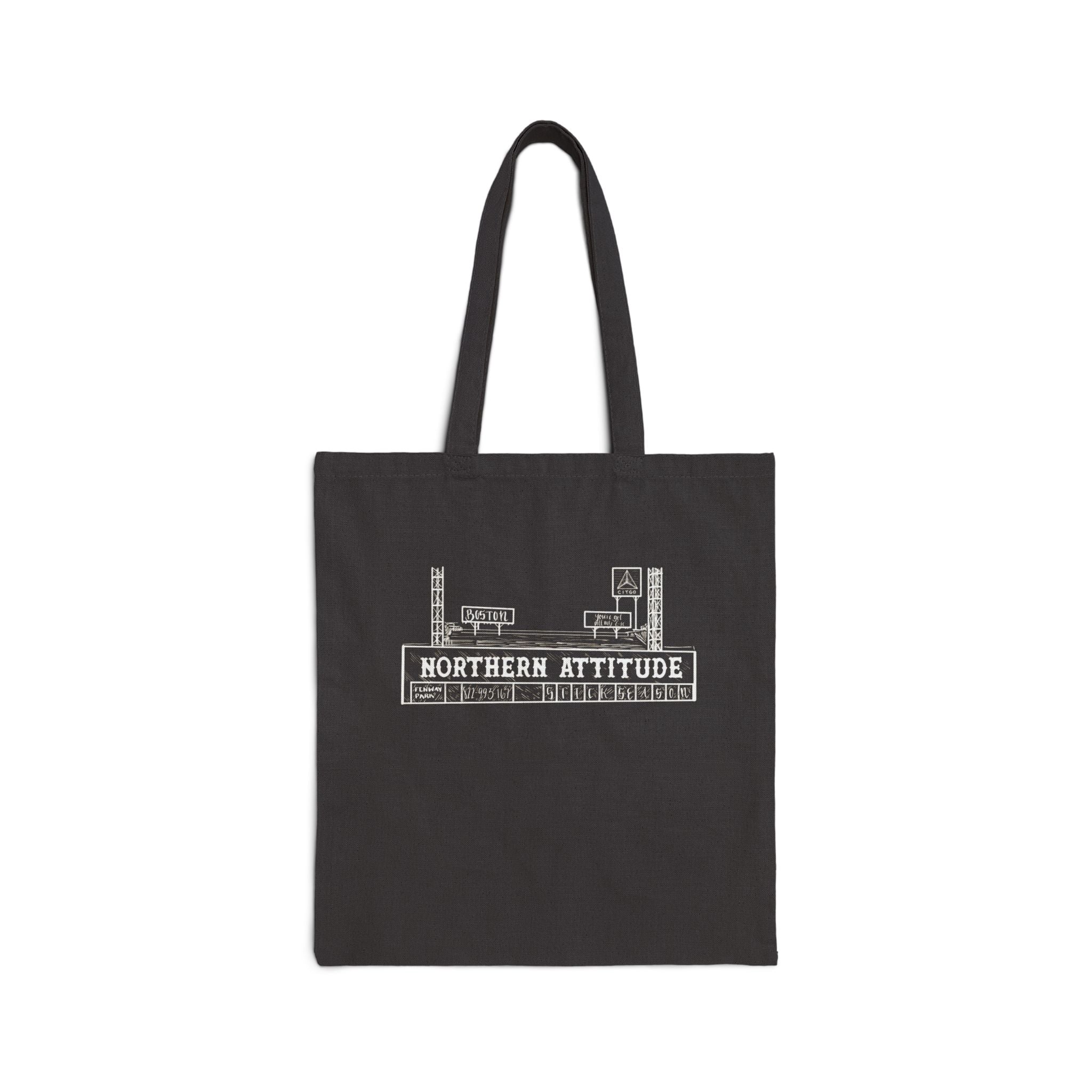 A Northerner's Attitude, The Green Monster, New England Pride Merch Bag Original Hand Drawn Tote