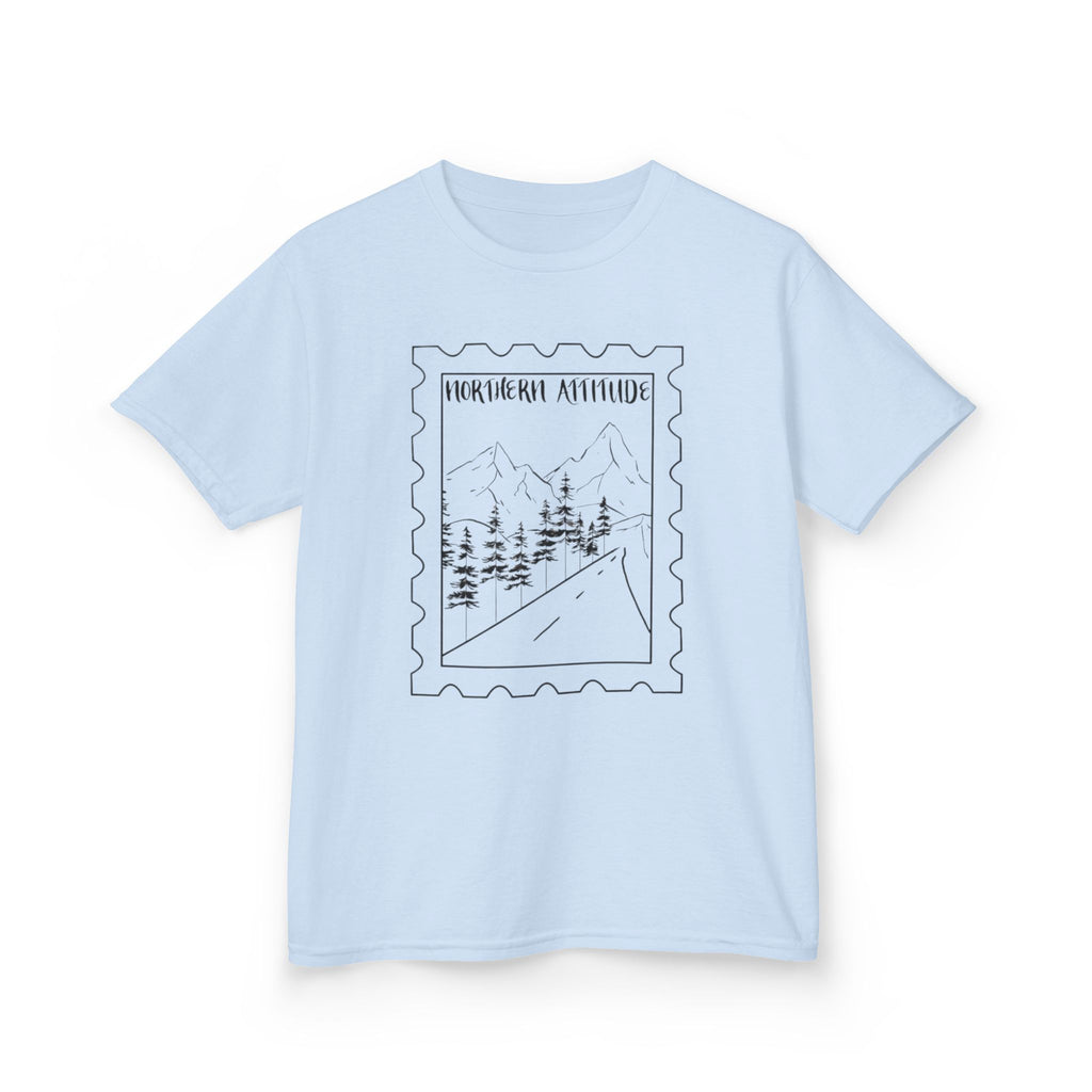 New England Northern Attitude Stamp Youth Tshirt Original Hand Drawn Tee