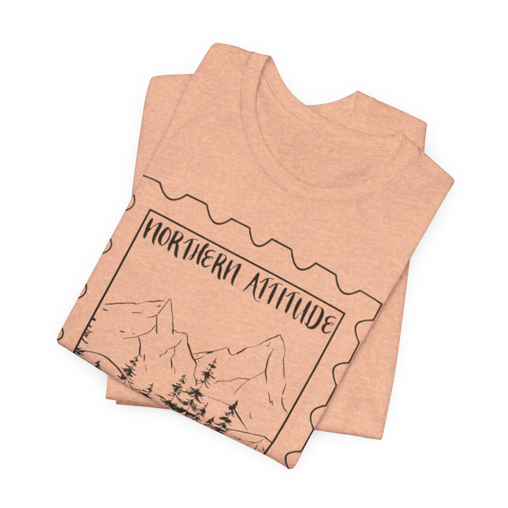 New England Northern Attitude Stamp Merch Unisex Tshirt Original Hand Drawn Tee