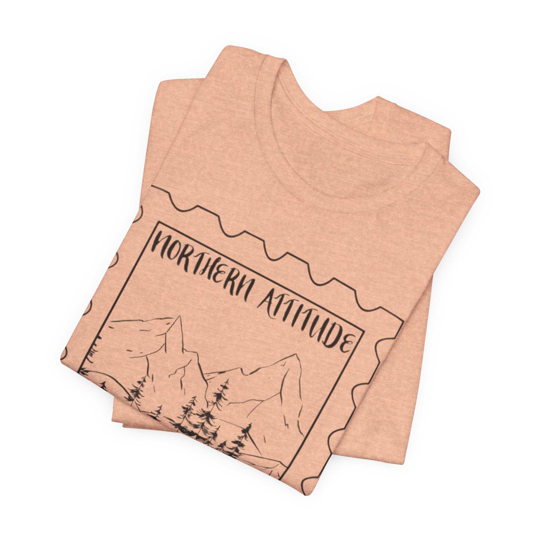 New England Northern Attitude Stamp Merch Unisex Tshirt Original Hand Drawn Tee