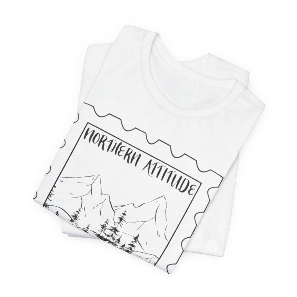 New England Northern Attitude Stamp Merch Unisex Tshirt Original Hand Drawn Tee