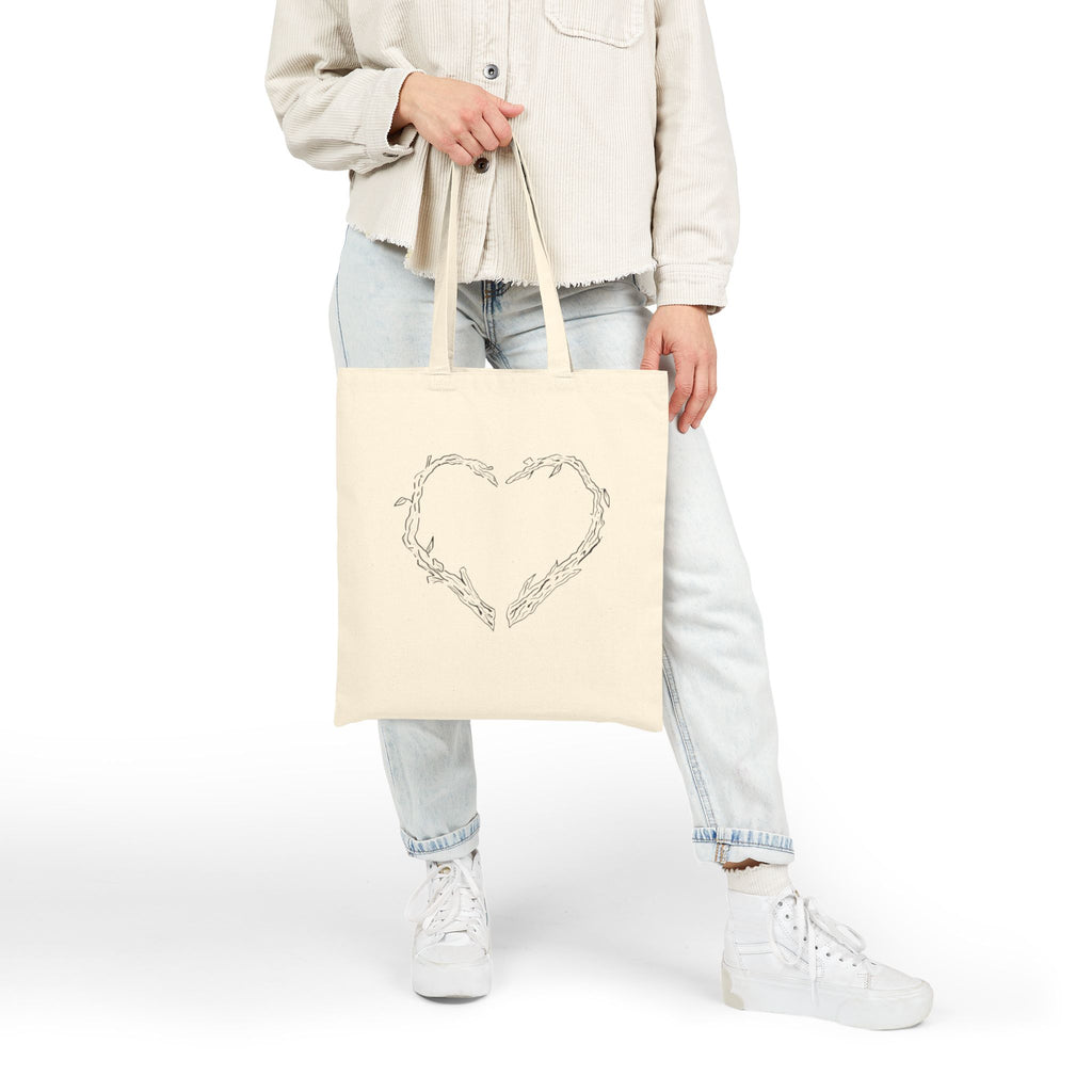 Heart of Sticks Tote Original Hand Drawn Bag
