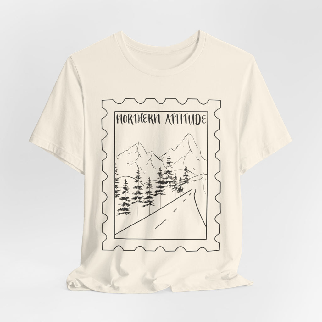 New England Northern Attitude Stamp Merch Unisex Tshirt Original Hand Drawn Tee