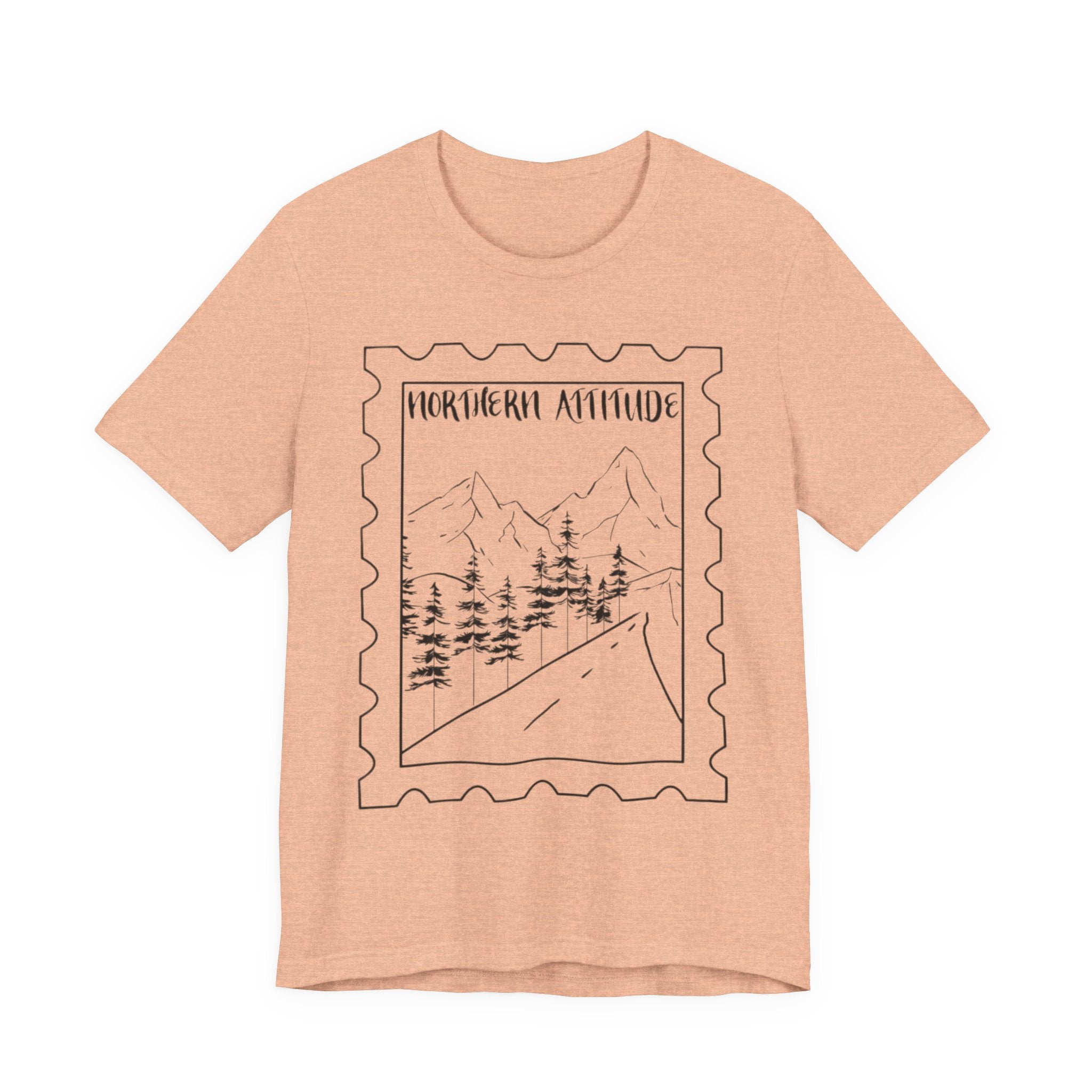 New England Northern Attitude Stamp Merch Unisex Tshirt Original Hand Drawn Tee