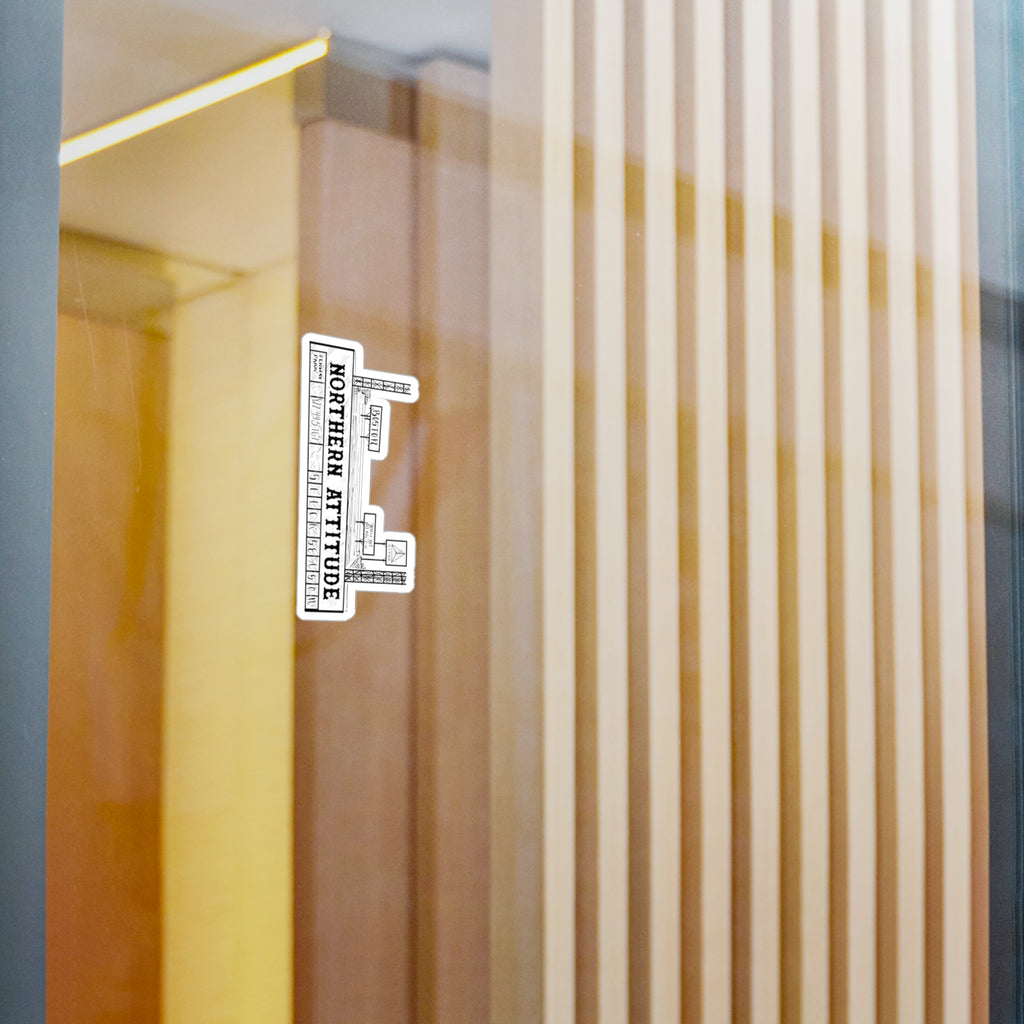 A Northerner's Attitude, The Green Monster, New England Pride Sticker Original Hand Drawn Decal