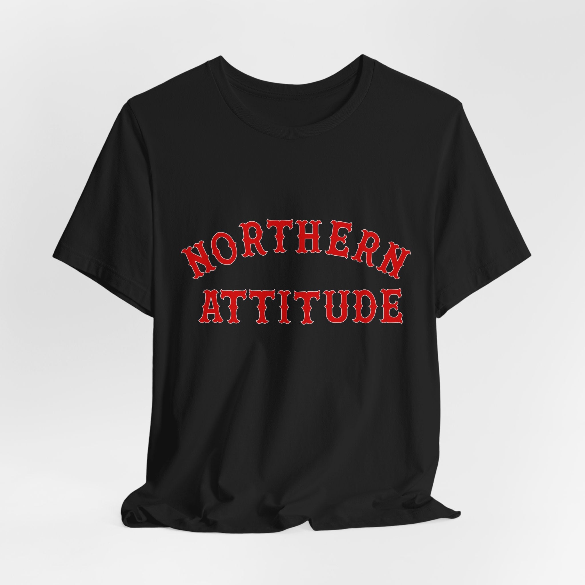 Northerners Attitude - I'm Mean Because I Grew Up in New England Funny Humor Tshirt Original Hand Drawn Tee