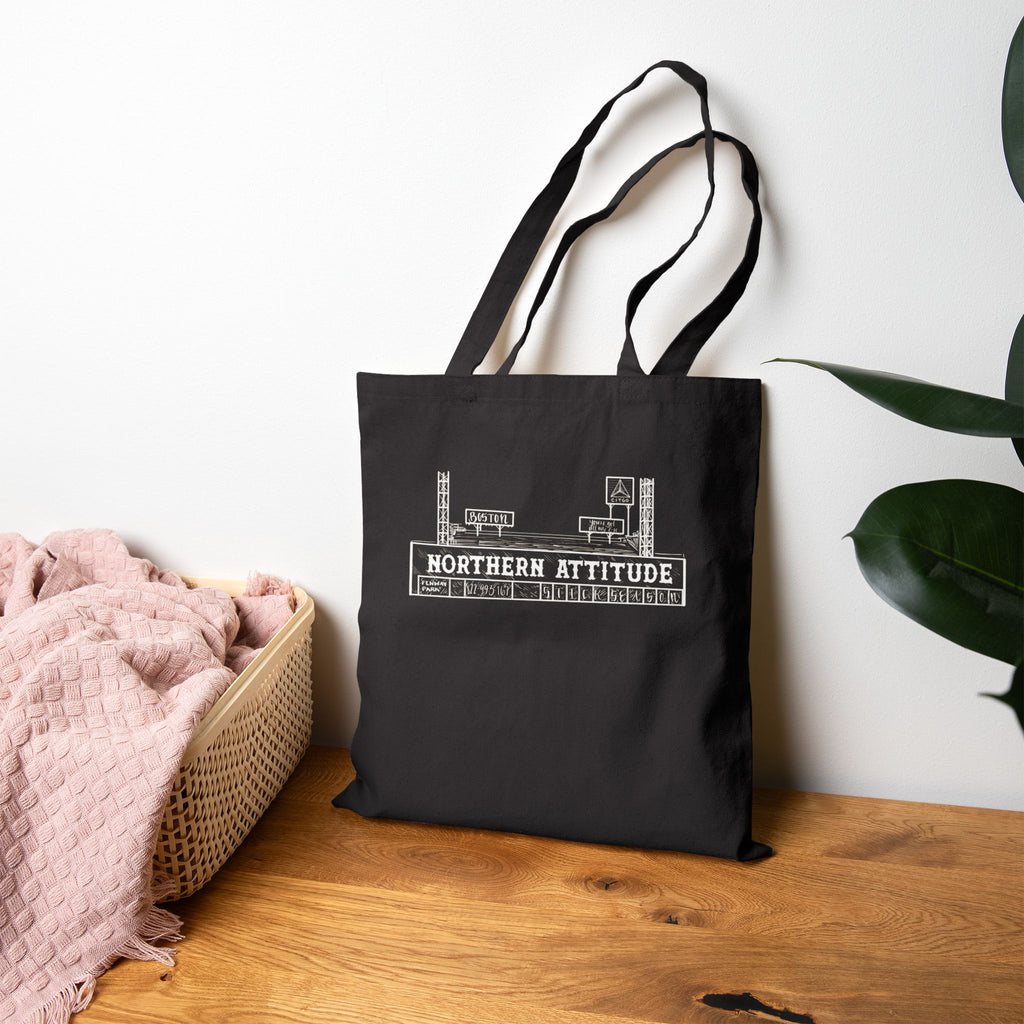 A Northerner's Attitude, The Green Monster, New England Pride Merch Bag Original Hand Drawn Tote