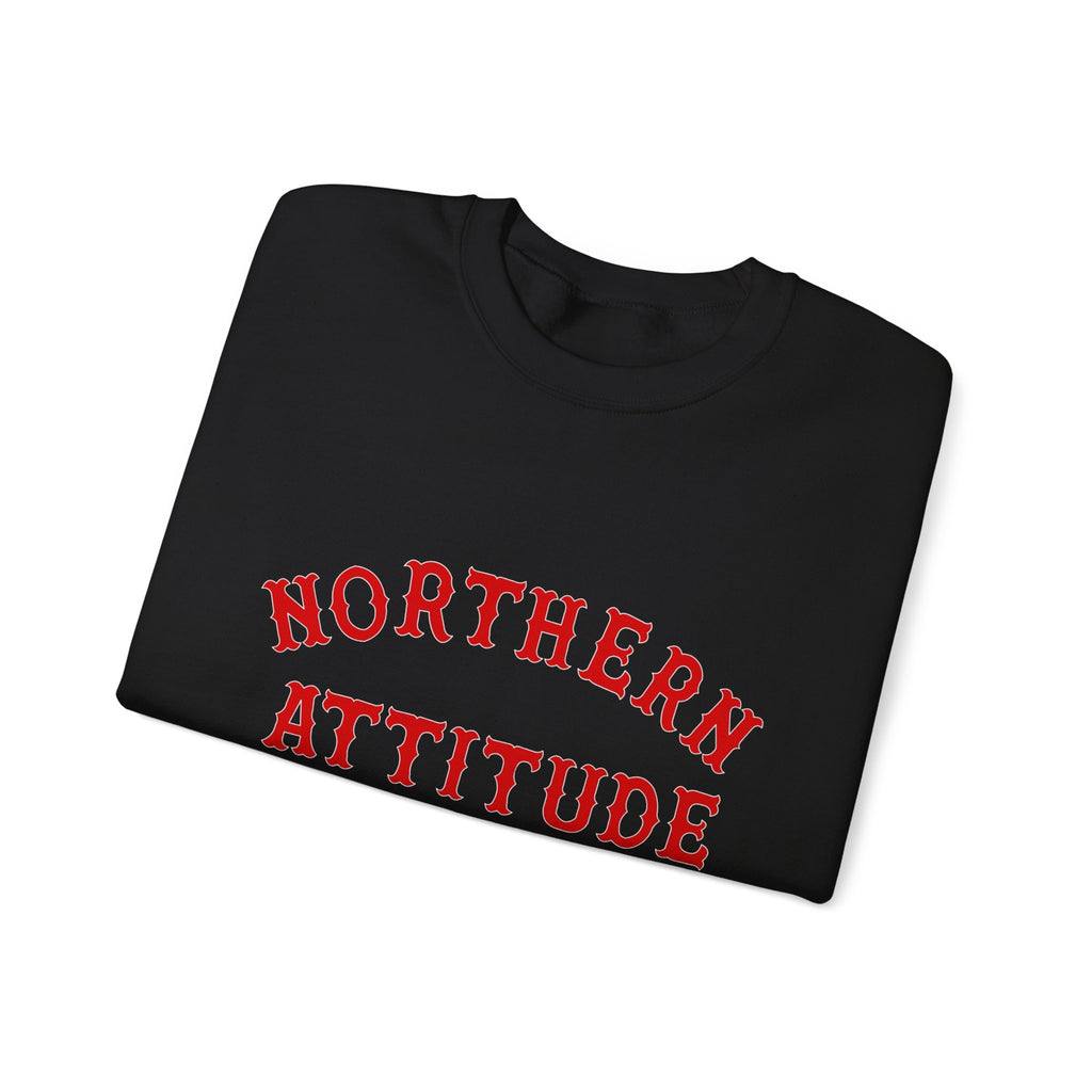 Northerner's Attitude New England Funny Humor Crewneck Original Hand Drawn Sweatshirt
