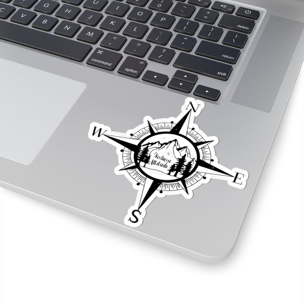 Northern Attitude Compass Rose Music Sticker Original Hand Drawn Decal