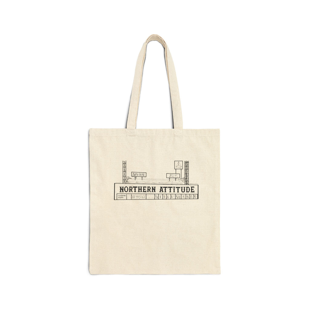 A Northerner's Attitude, The Green Monster, New England Pride Merch Bag Original Hand Drawn Tote