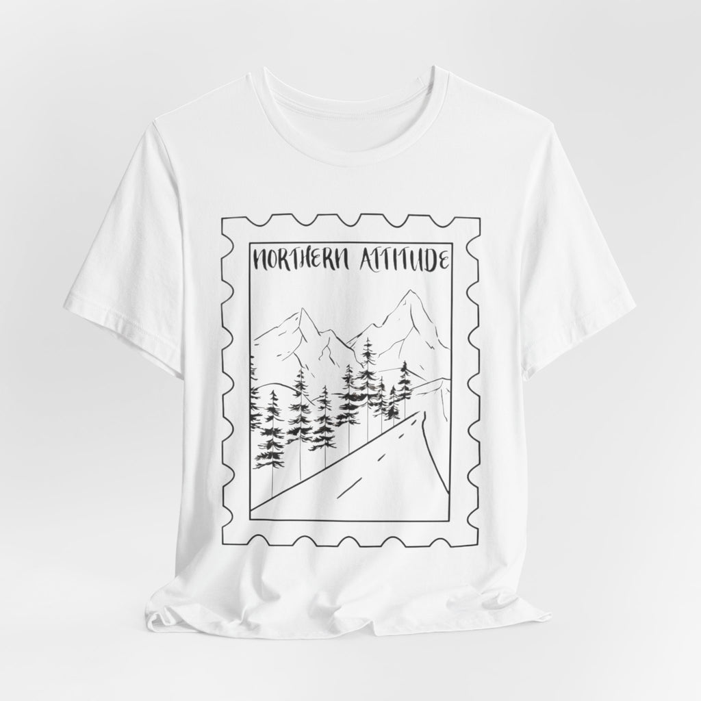 New England Northern Attitude Stamp Merch Unisex Tshirt Original Hand Drawn Tee