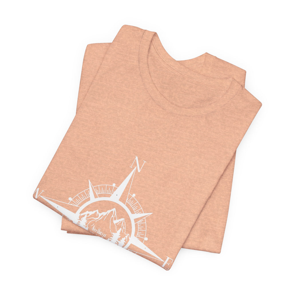 Northern Attitude Compass Rose Music Tee Original Hand Drawn Tshirt