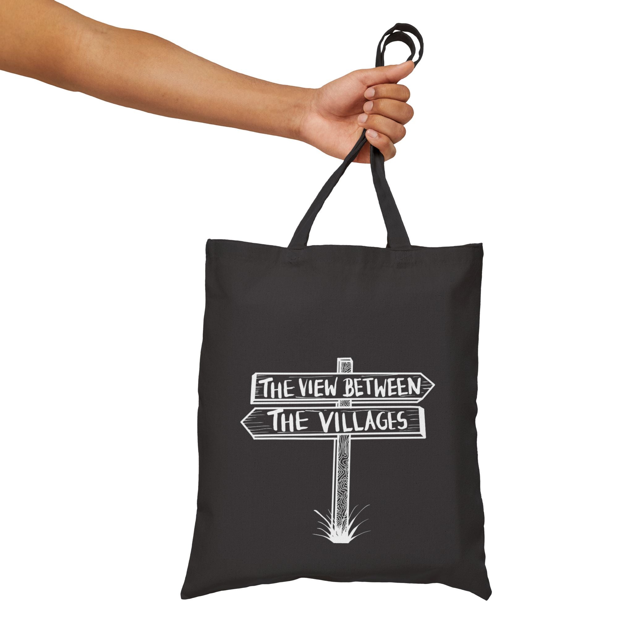 The View Bet The Villages Road Sign Tote Original Hand Drawn Bag
