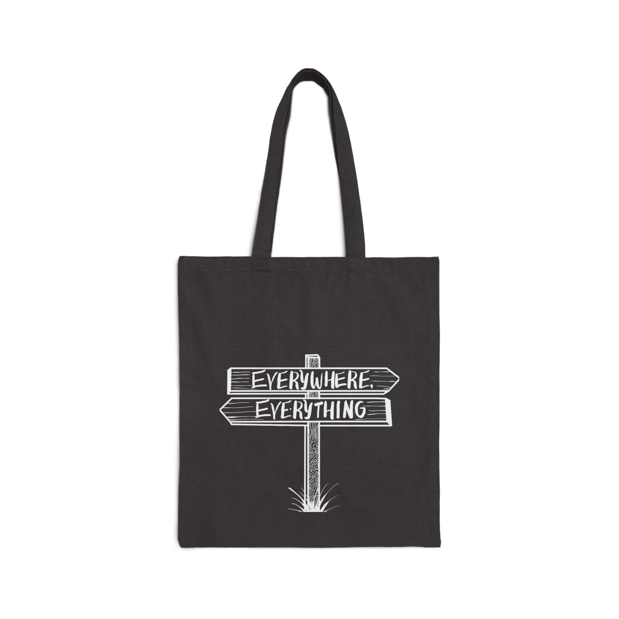 Everywhere, Everything Road Sign Tote Original Hand Drawn Bag