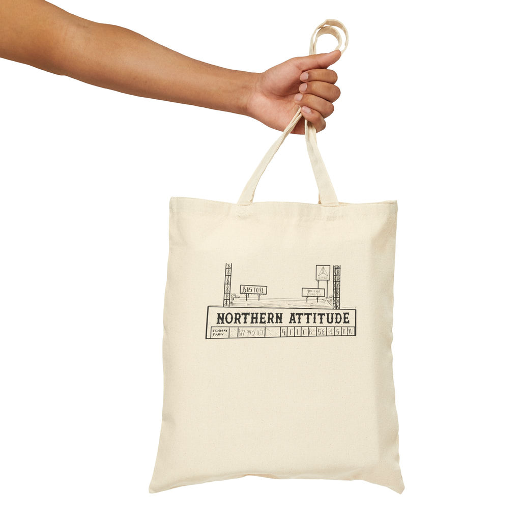 A Northerner's Attitude, The Green Monster, New England Pride Merch Bag Original Hand Drawn Tote