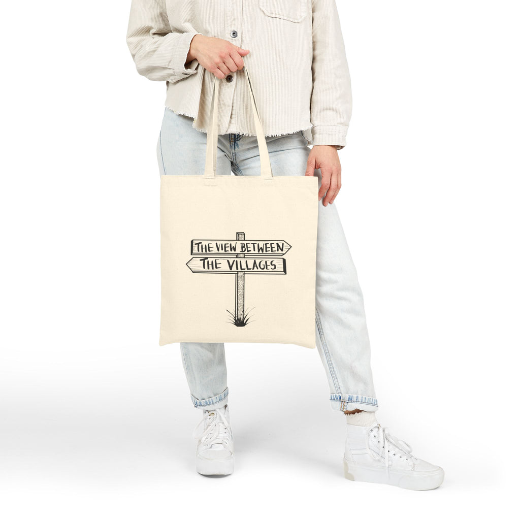 The View Bet The Villages Road Sign Tote Original Hand Drawn Bag