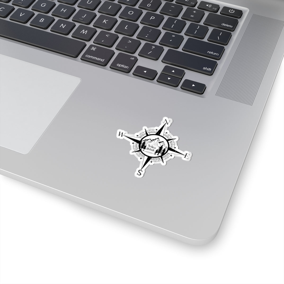 Northern Attitude Compass Rose Music Sticker Original Hand Drawn Decal