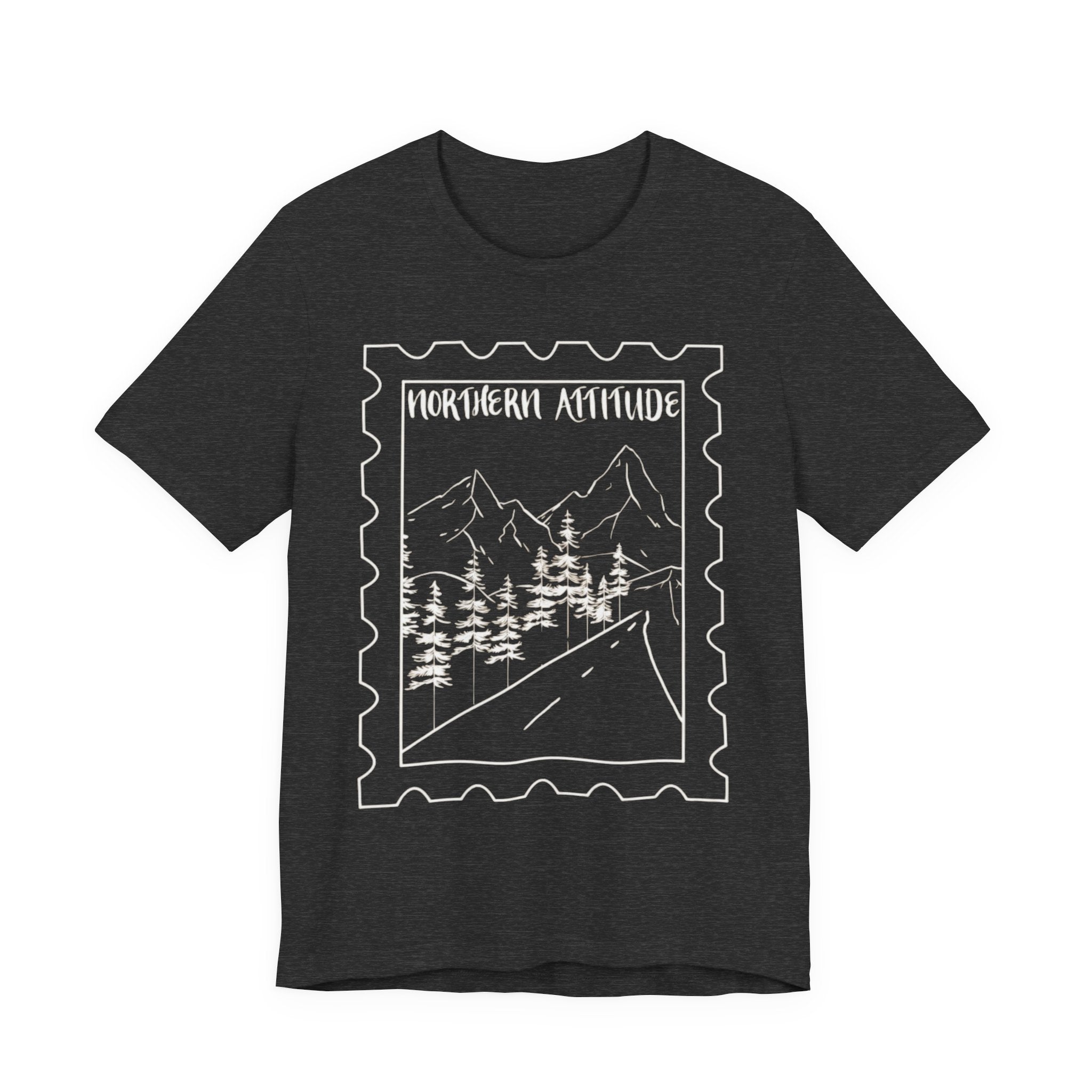 New England Northern Attitude Stamp Merch Unisex Tshirt Original Hand Drawn Tee