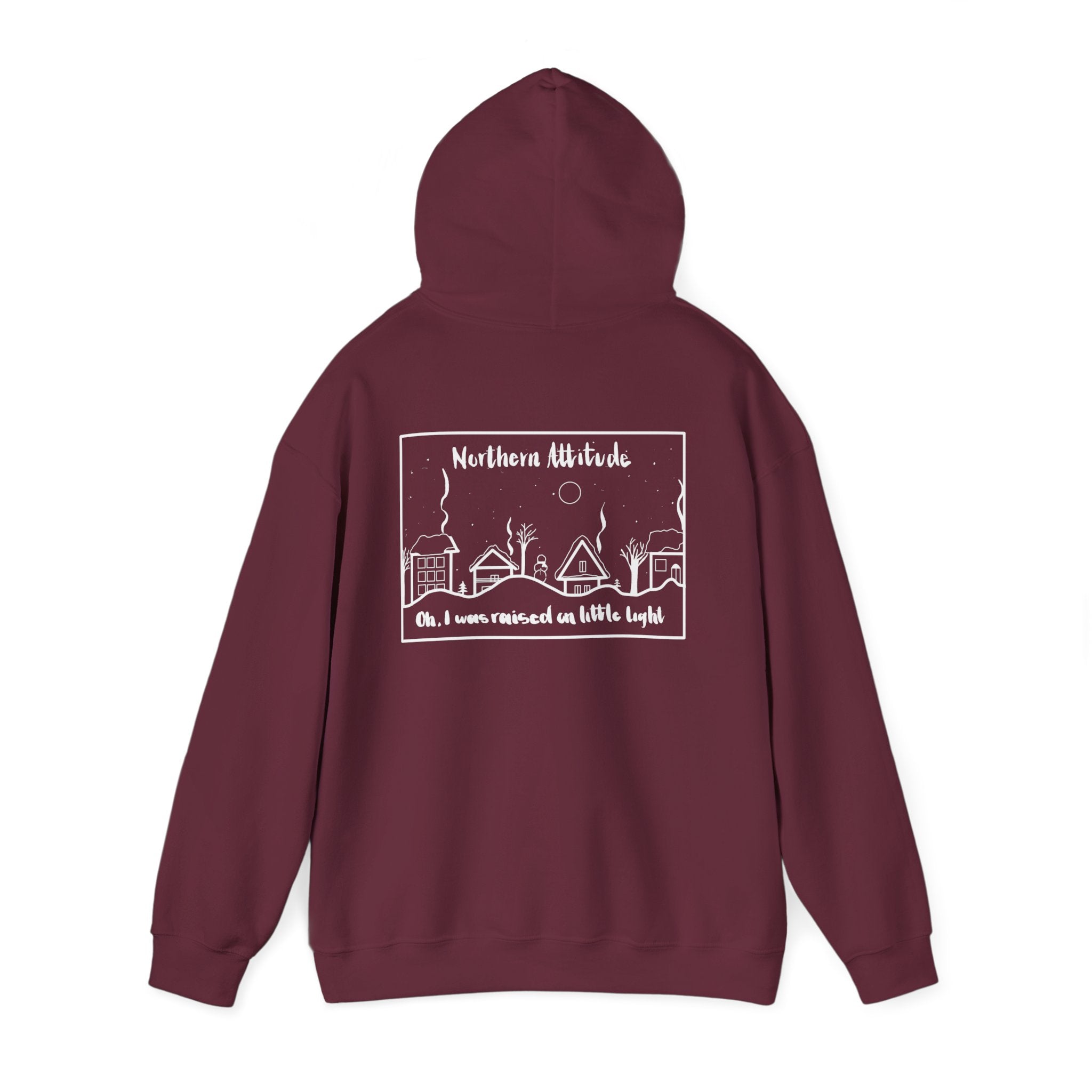 Northern Attitude New England Funny Humor Hoodie Original Hand Drawn Sweatshirt