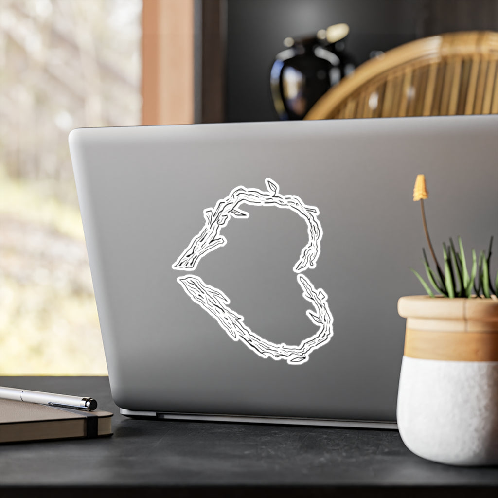 Heart of Sticks Sticker Original Hand Drawn Decal