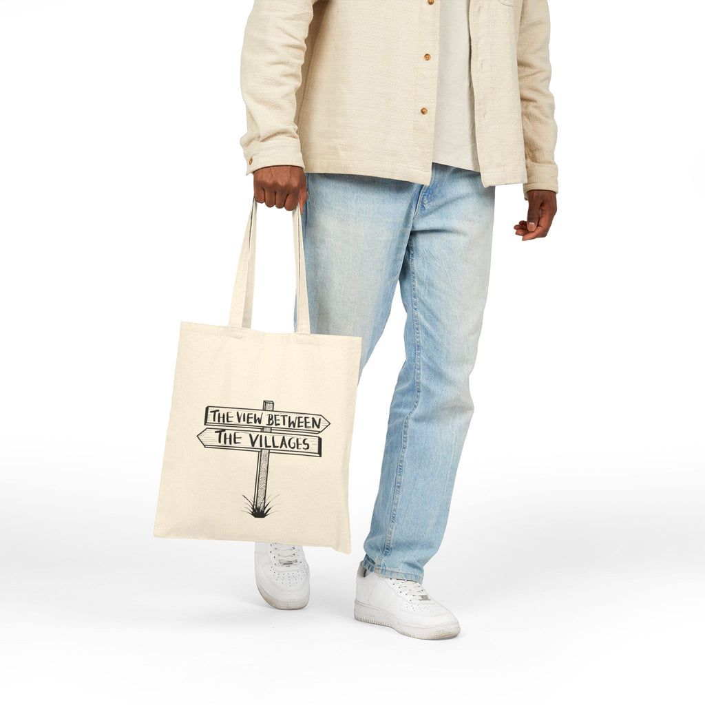 The View Bet The Villages Road Sign Tote Original Hand Drawn Bag