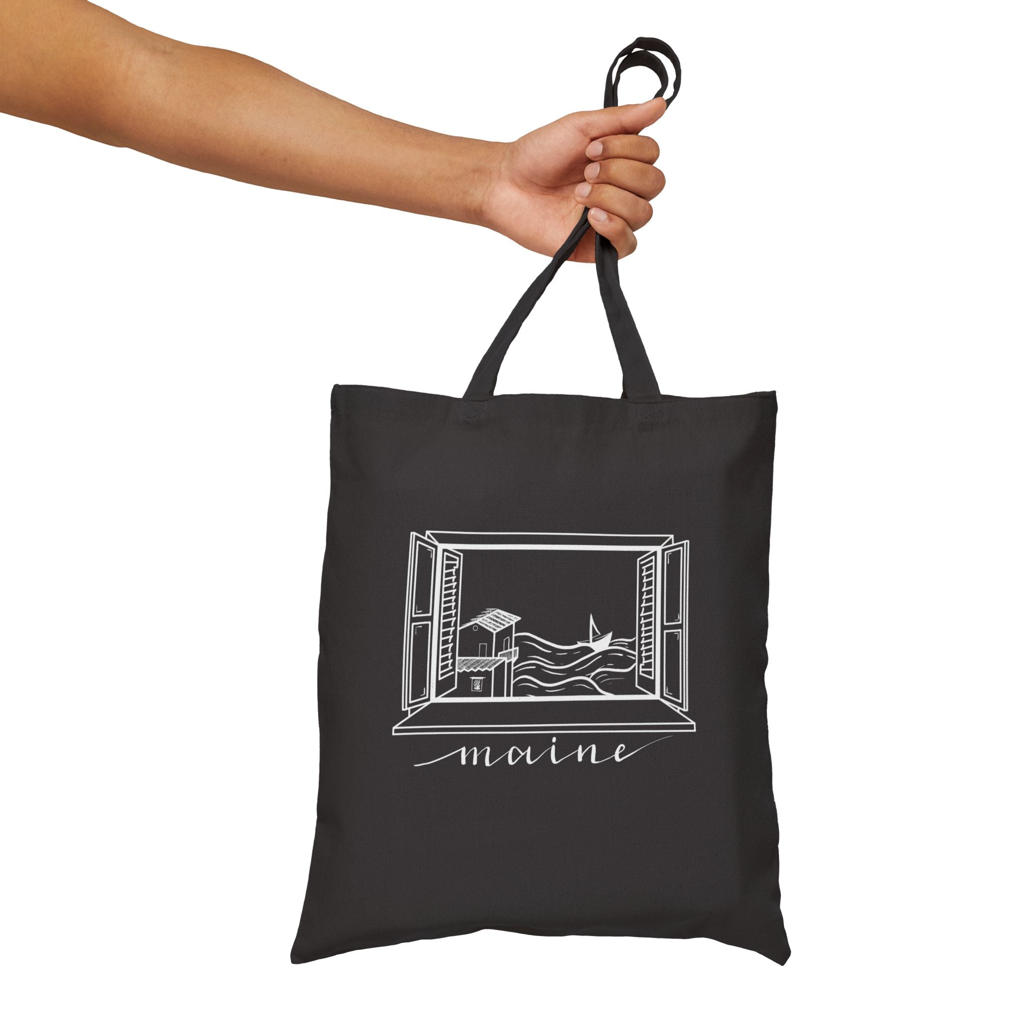 Window of Maine New England Tote Original Hand Drawn Bag