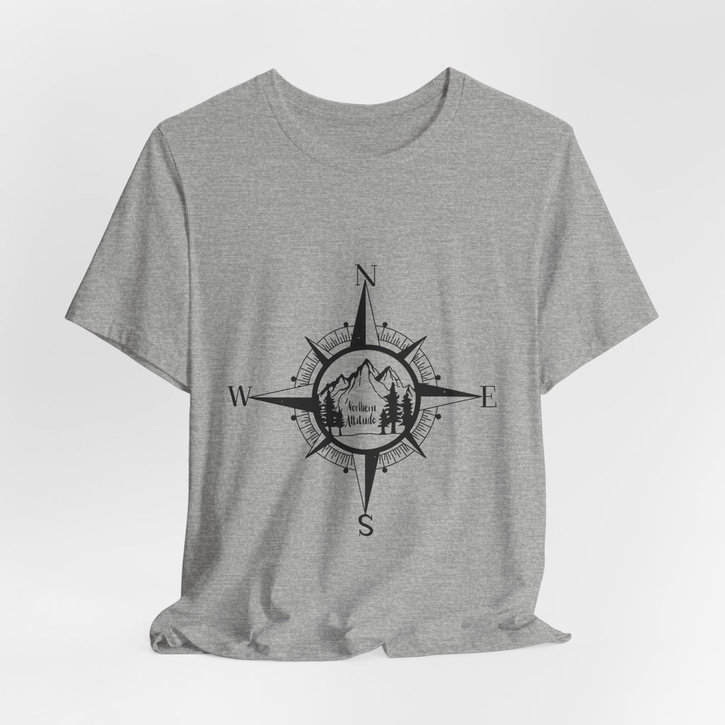 Northern Attitude Compass Rose Music Tee Original Hand Drawn Tshirt