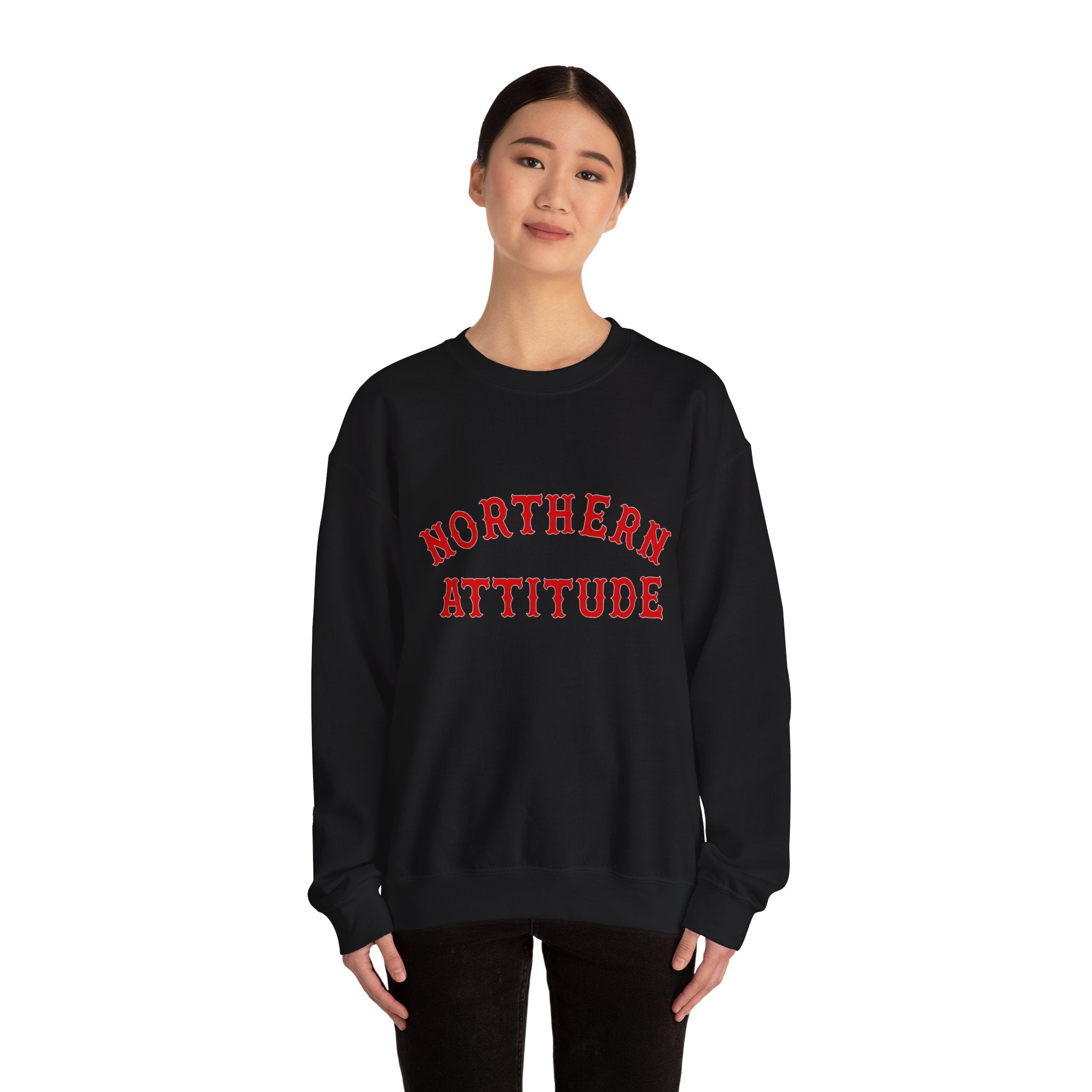 Northerner's Attitude New England Funny Humor Crewneck Original Hand Drawn Sweatshirt