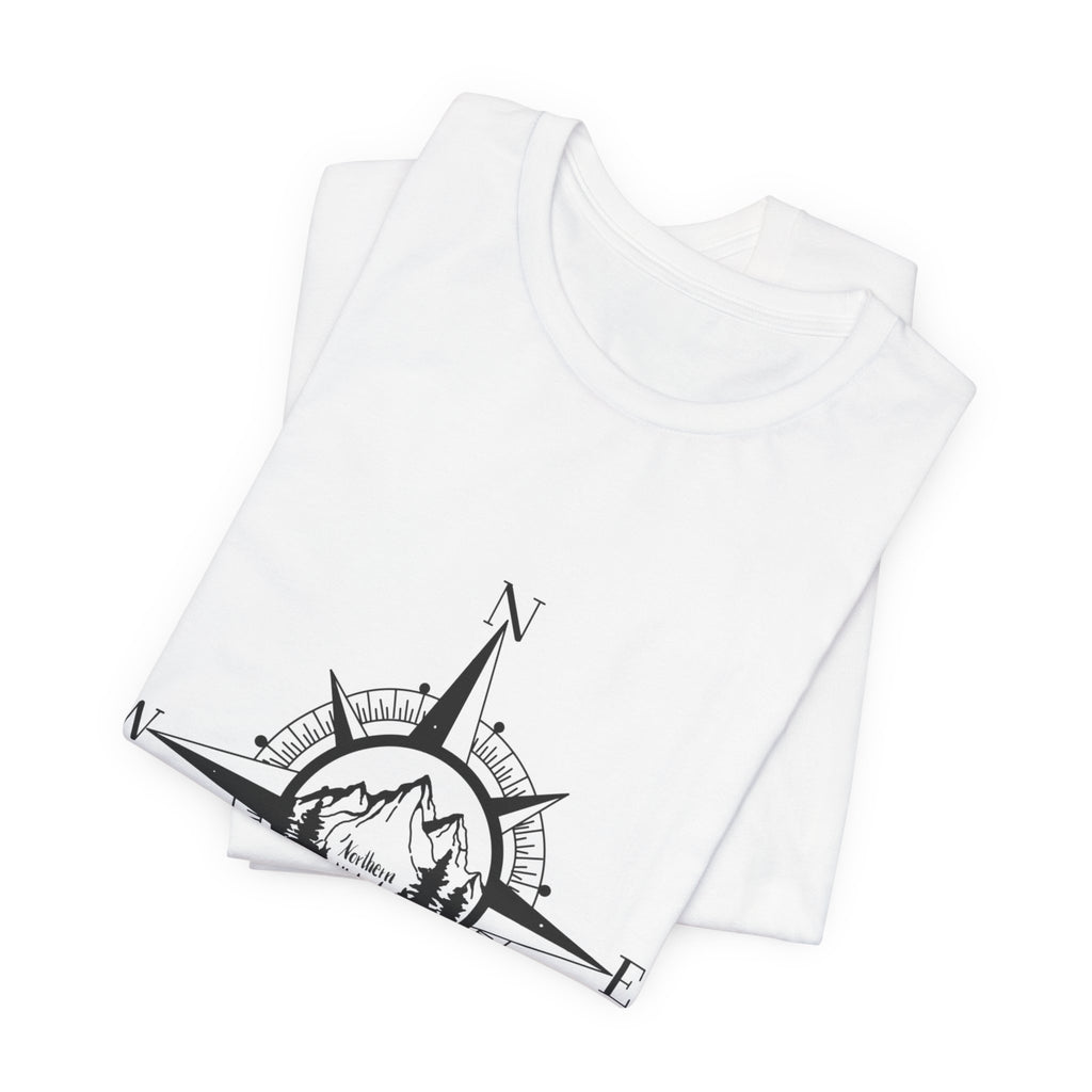Northern Attitude Compass Rose Music Tee Original Hand Drawn Tshirt