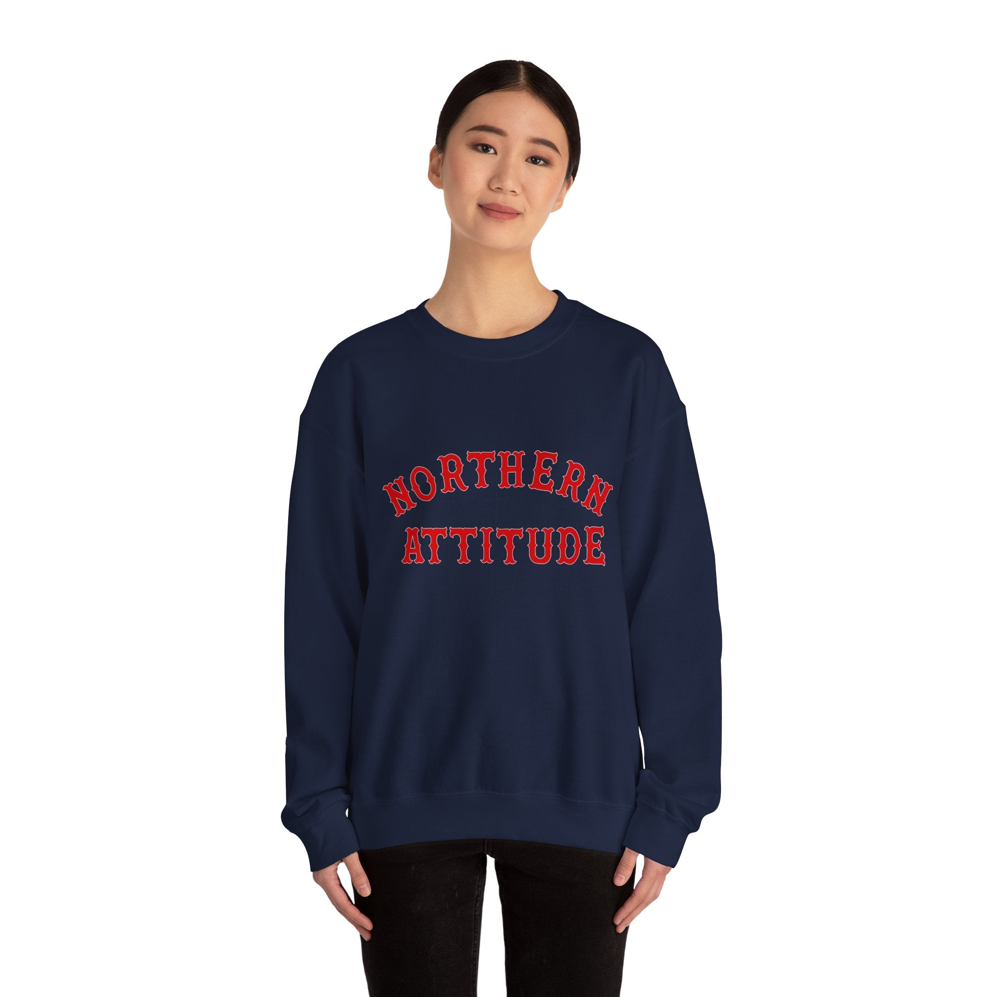 Northerner's Attitude New England Funny Humor Crewneck Original Hand Drawn Sweatshirt