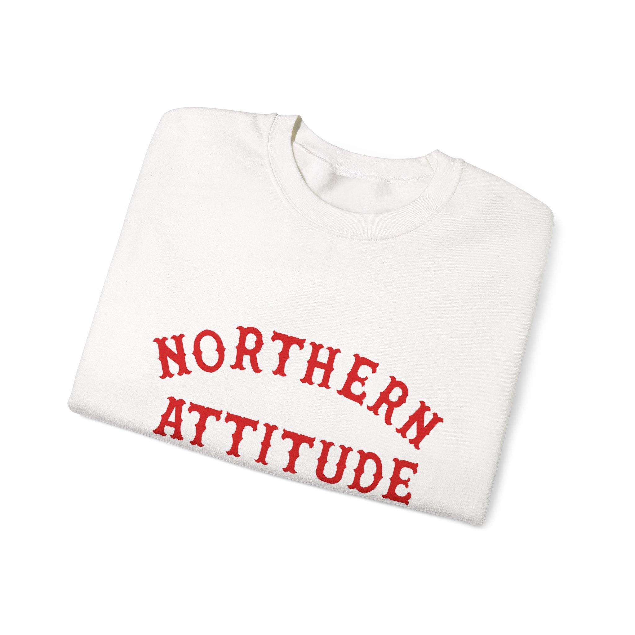 Northerner's Attitude New England Funny Humor Crewneck Original Hand Drawn Sweatshirt